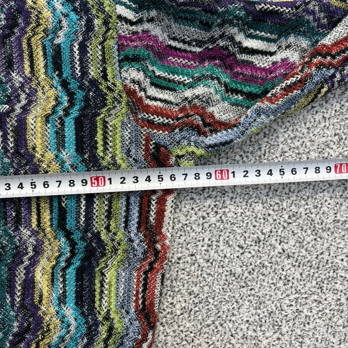 실측 VINTAGE 긴팔 물결 카라티 0409J 상품이미지5