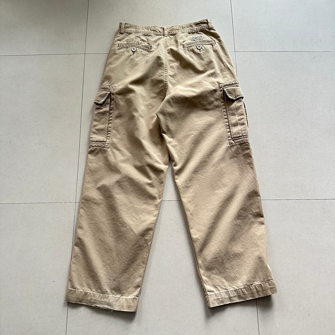 90s 폴로 랄프로렌 67 치노 카고 팬츠 베이지 32  상품이미지7