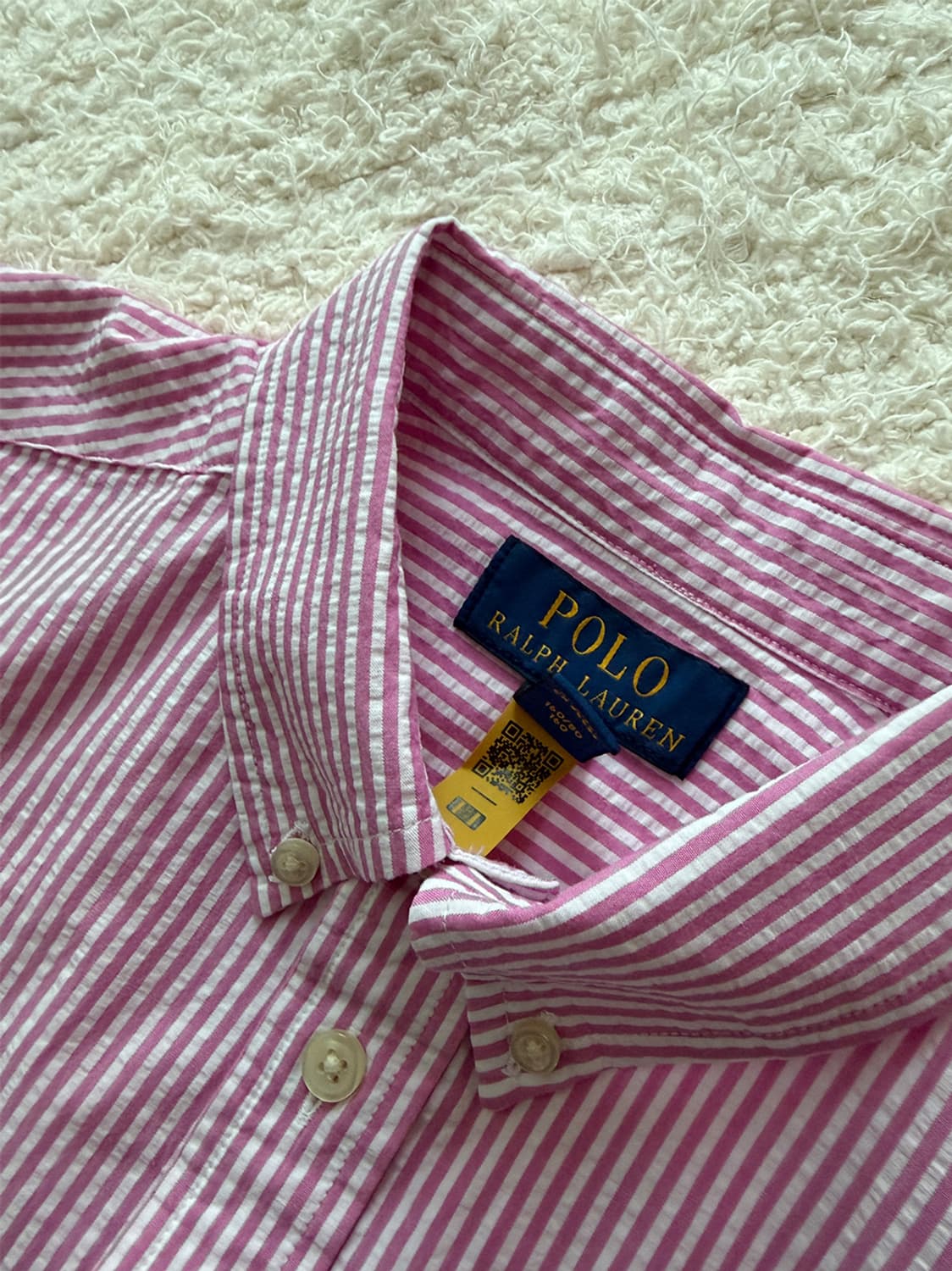 폴로 랄프로렌 스트라이프 시어서커 반팔 셔츠 상품이미지6