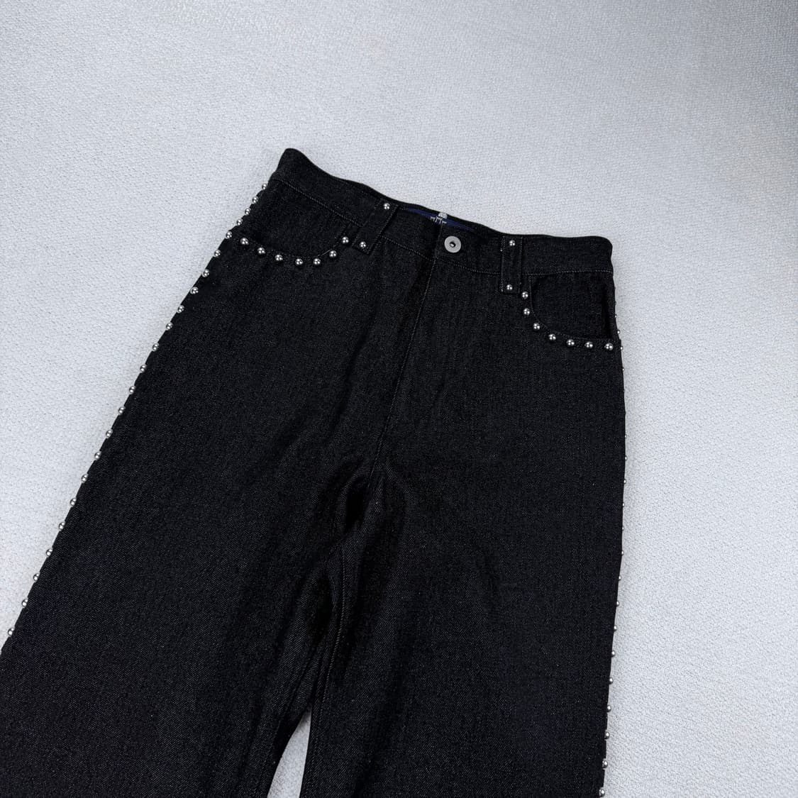 SHIKITARI studded denim pants (black) 상품이미지5