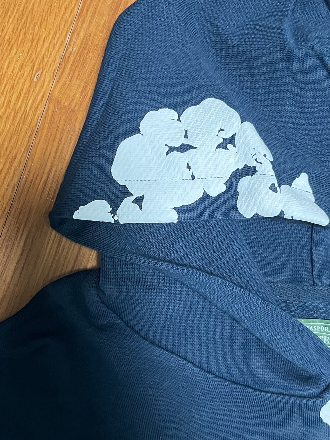 데님티어스 네이비 후드티 급처 상품이미지3