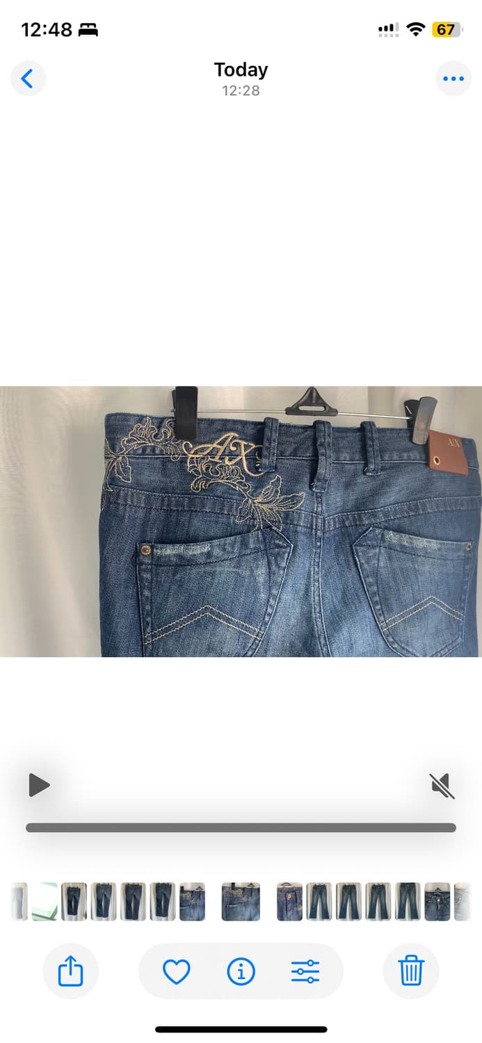 Armani exchange flower pattern Jeans 상품이미지1
