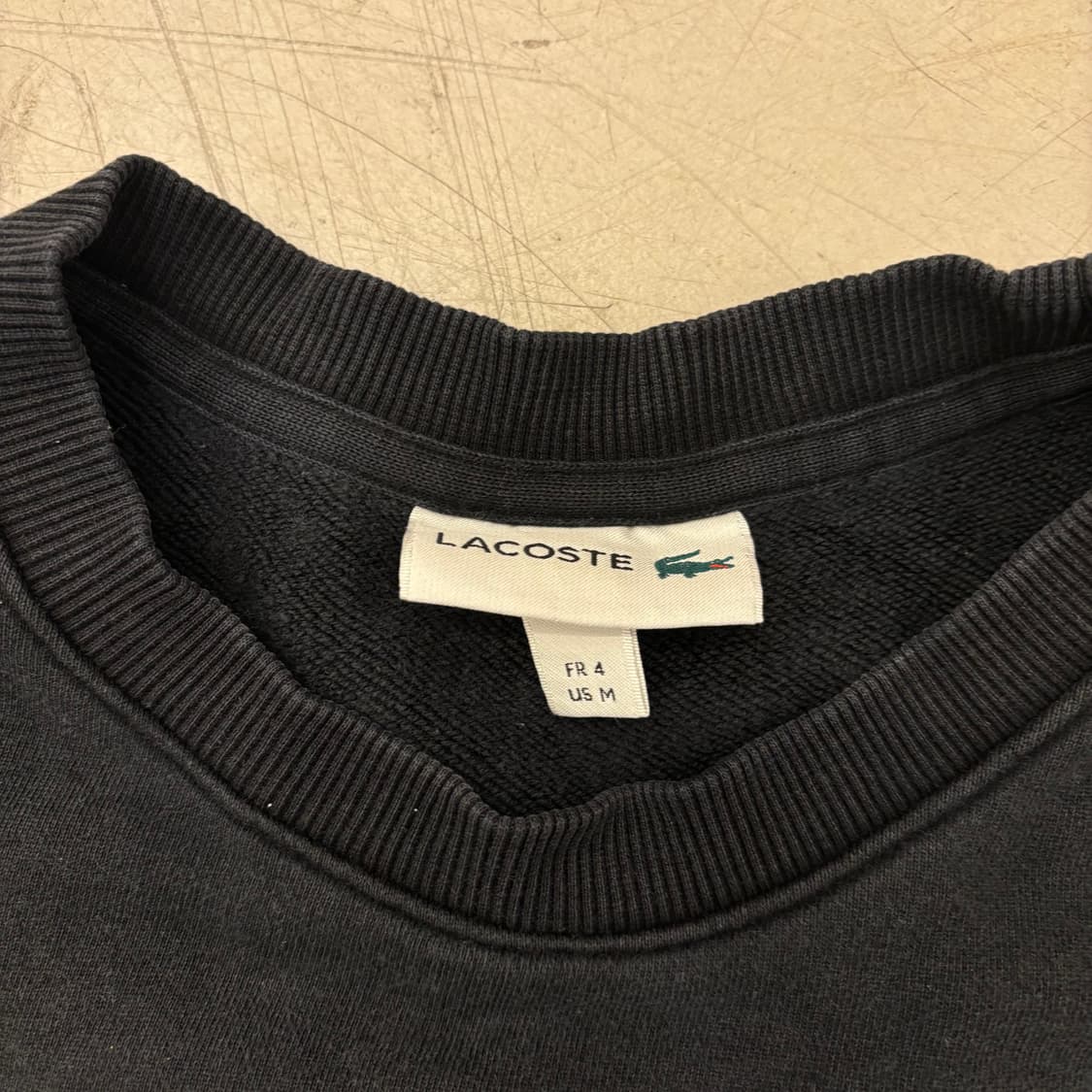 라코스테 컬러블럭 스몰로고 맨투맨 상품이미지3