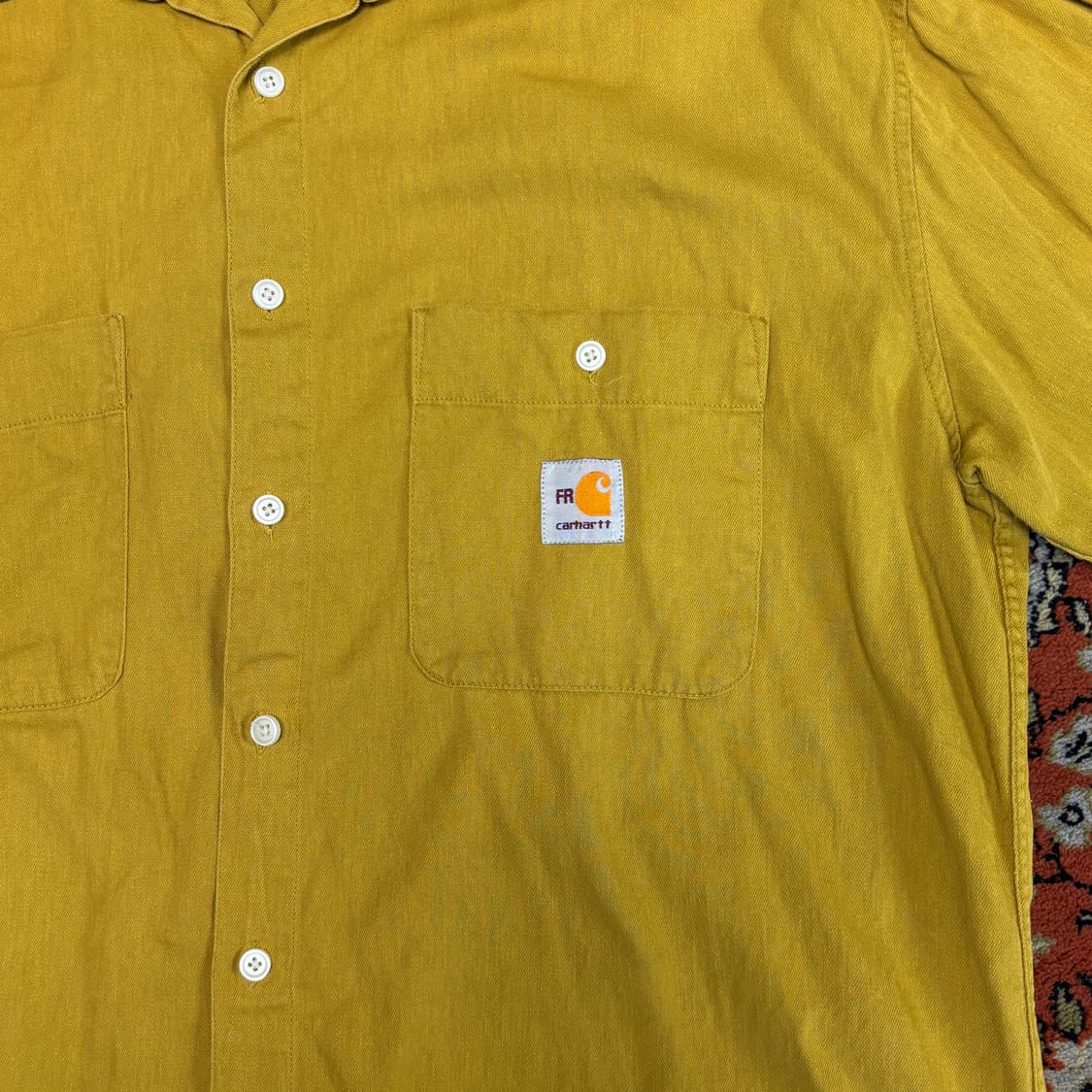 [XL] 칼하트 머스타드 반팔 셔츠 상품이미지4