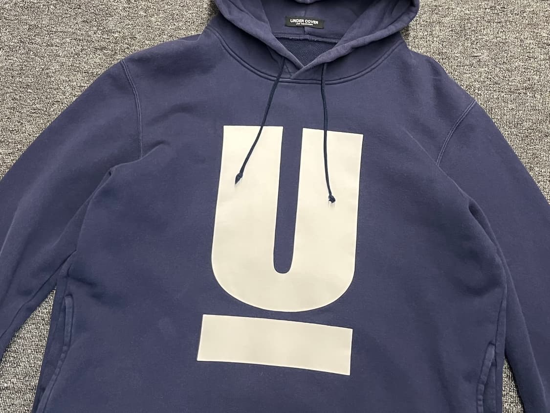 [105] 언더커버 U 로고 후드티 네이비 4사이즈  상품이미지2