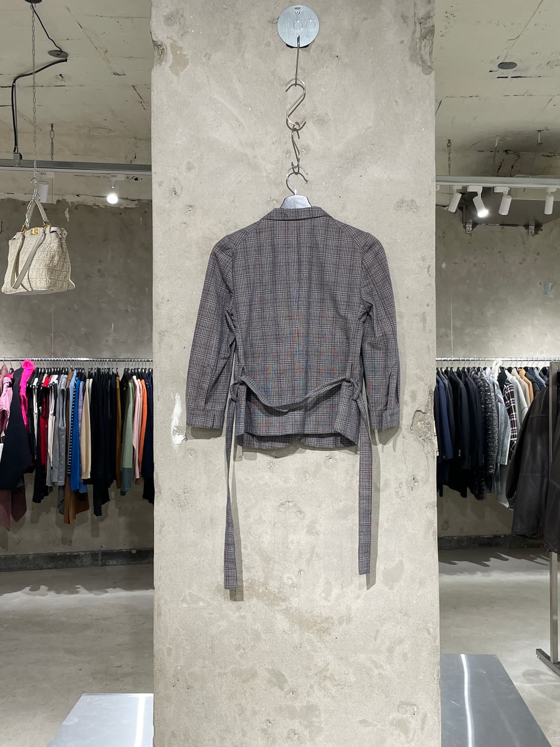 마르니 그레이 웨이스트 밴드 체크 자켓 상품이미지6