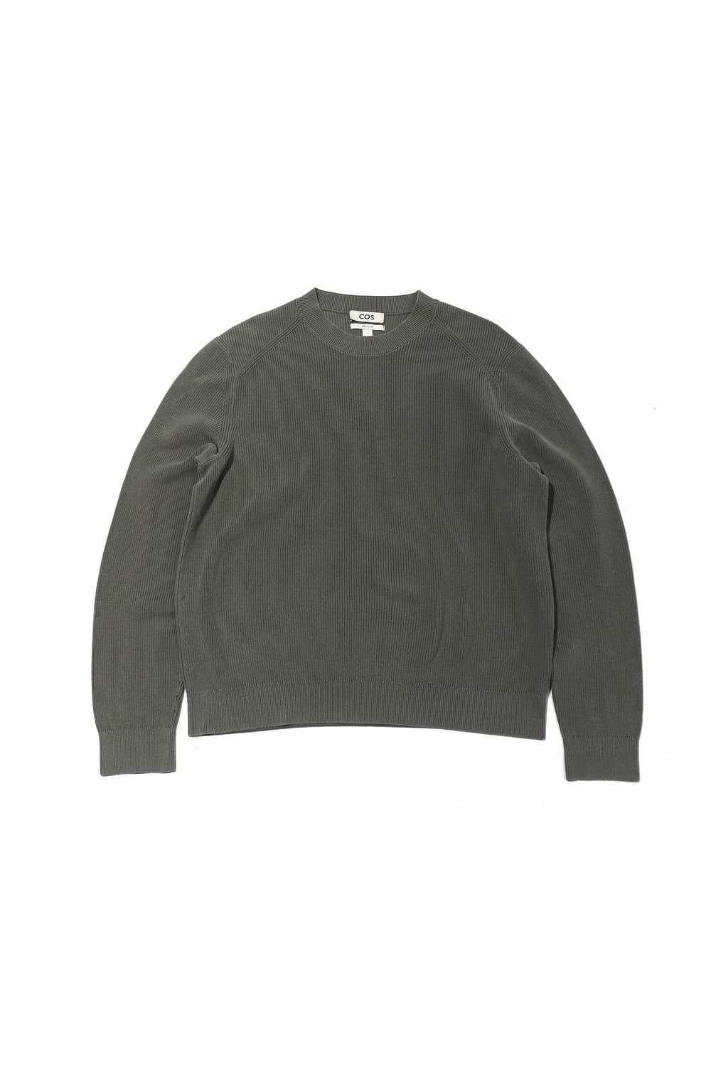 COS 카키 레귤러핏 코튼 니트 size L 상품이미지1