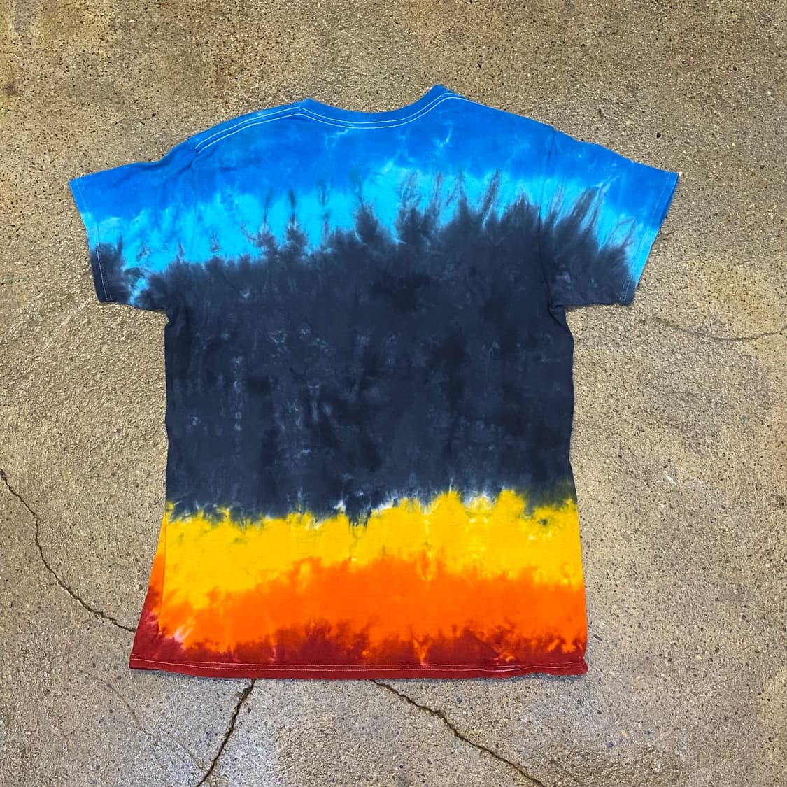 미국 빈티지 레드제플린 타이다이 프린팅 반팔티 상품이미지5