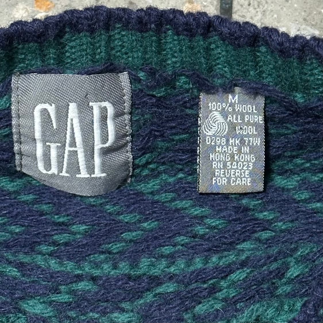 Old Gap 울 패턴 니트 상품이미지4