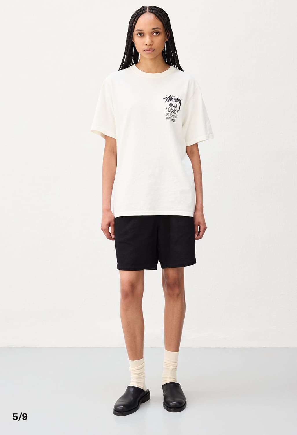 스투시 x 아워레가시 서프맨 반팔 네추럴 XL 상품이미지5