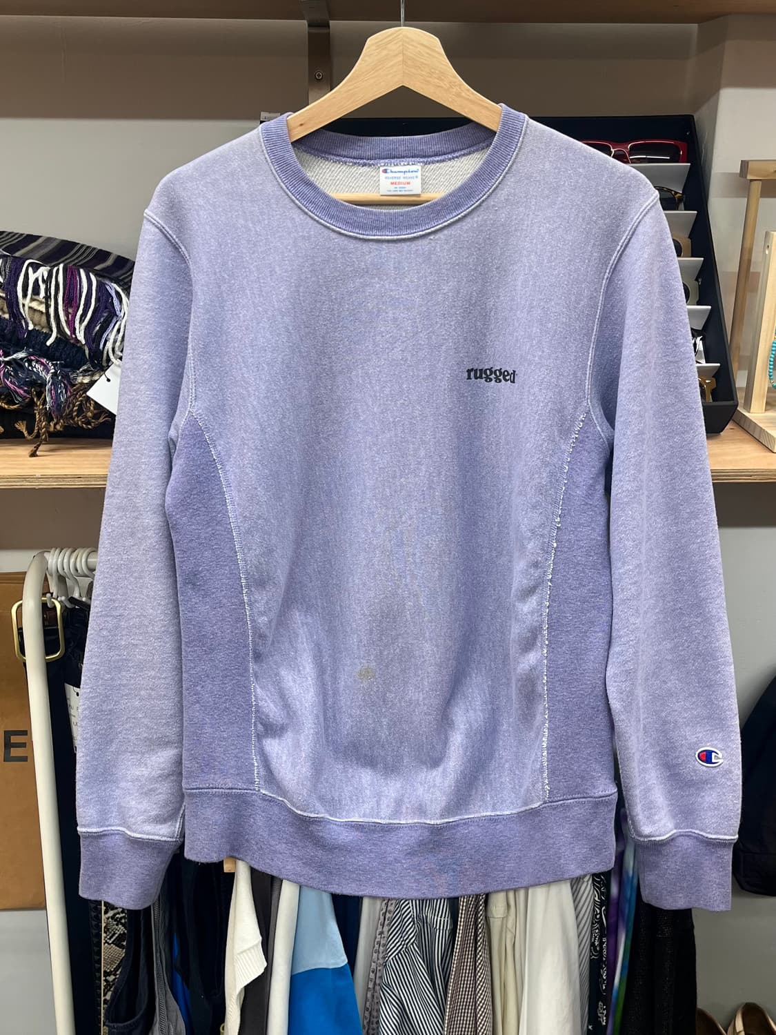 [95] 챔피온 리버스위브 맨투맨 연보라 M 상품이미지1