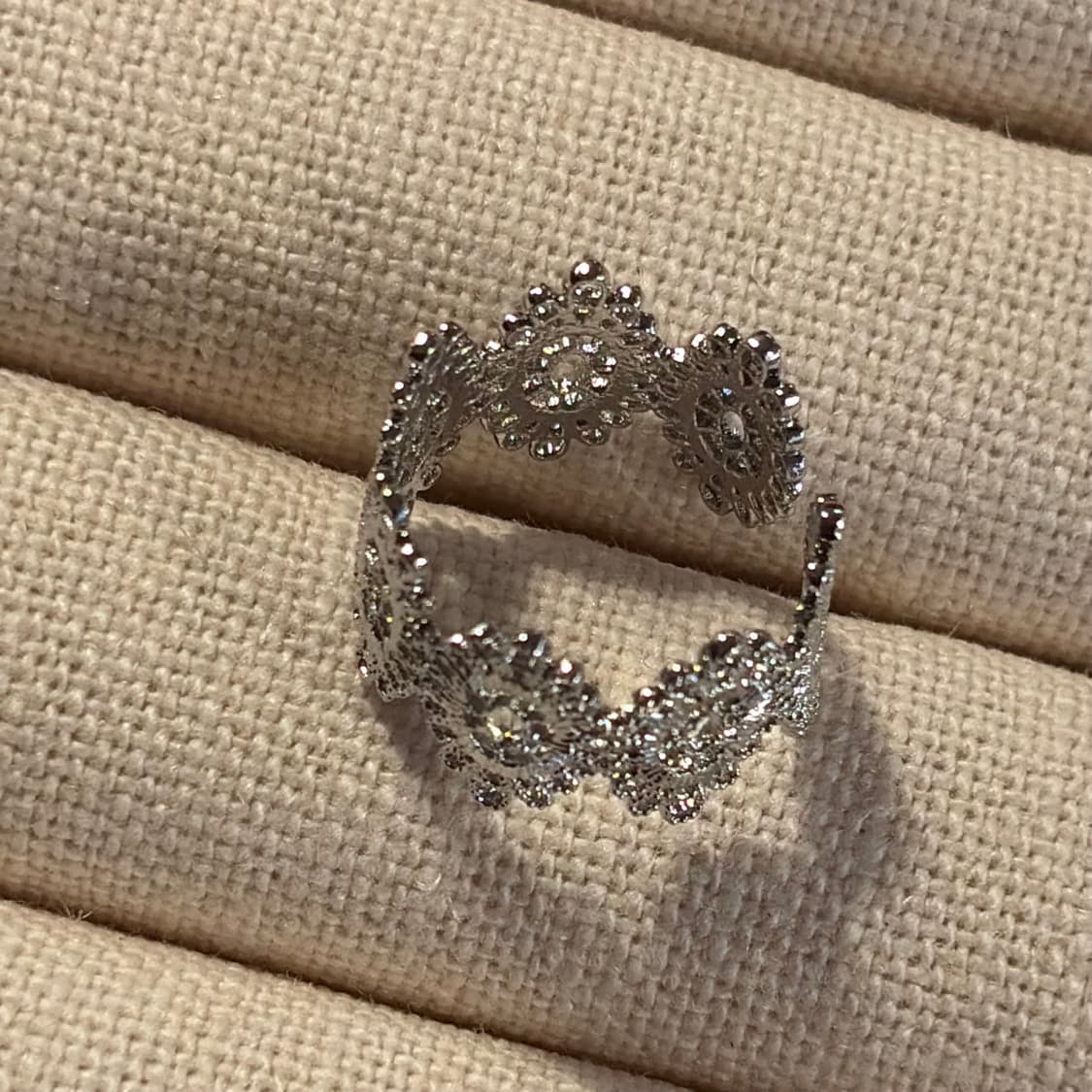 새상품 여성 신주 래이스 오픈링 반지 상품이미지6