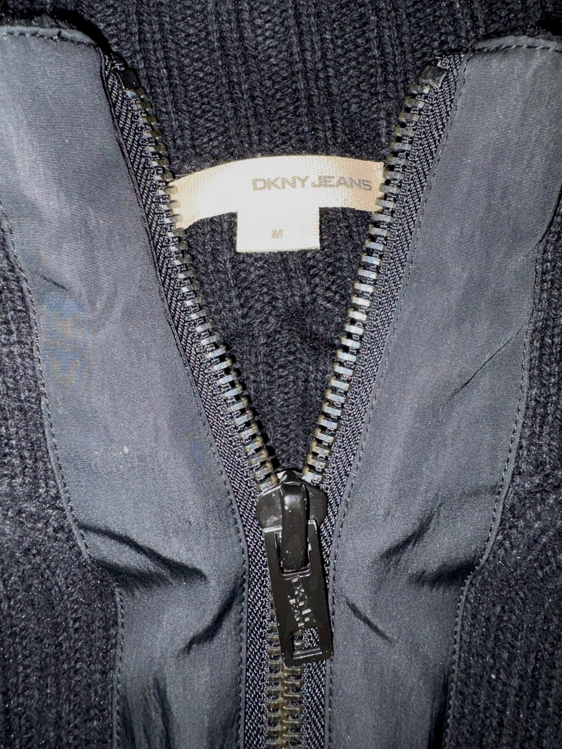 DKNY JEANS Tactical Rib Zip Knit Jacket 상품이미지3