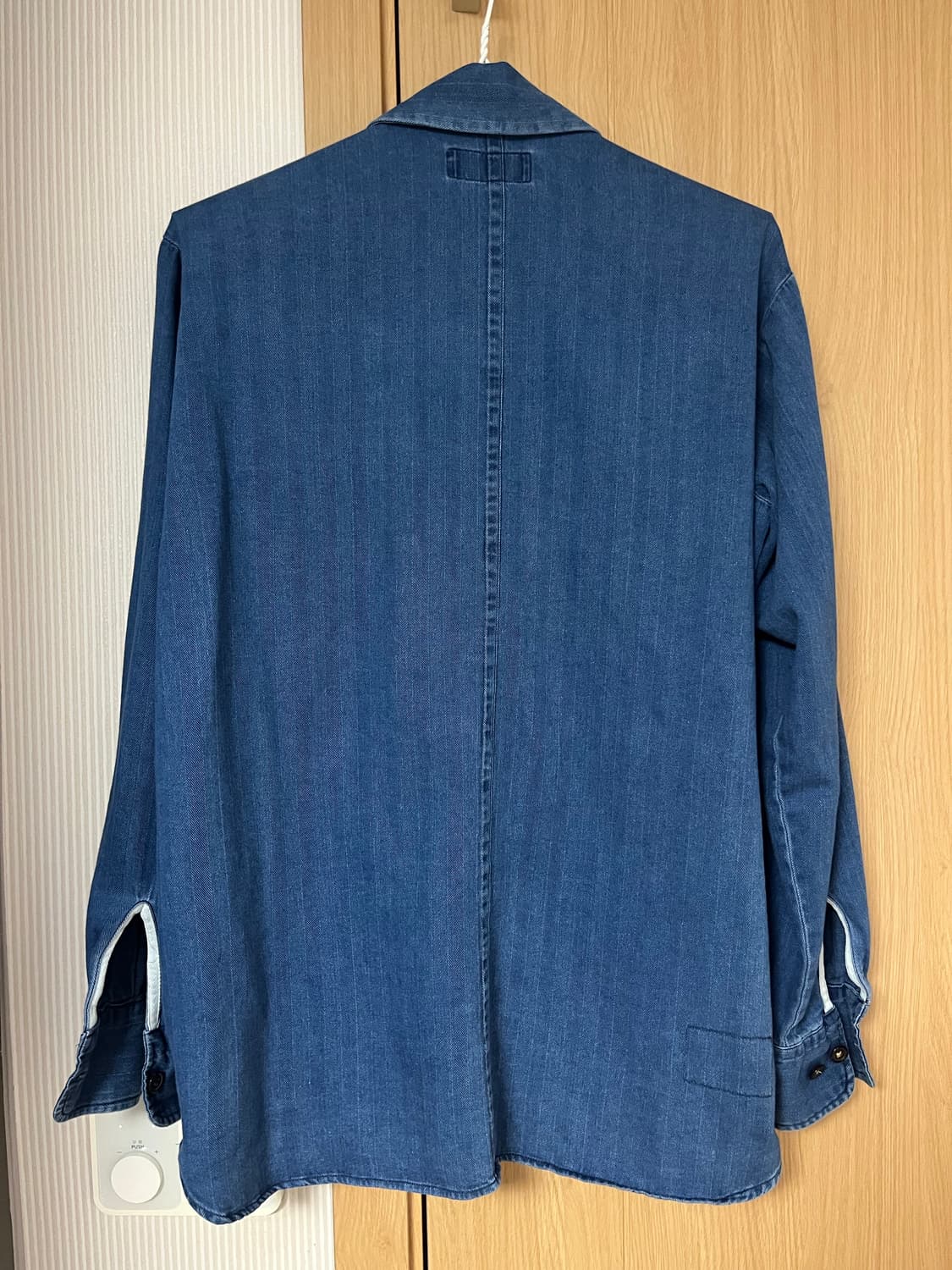 유니버셜웍스 헤링본 데님 트레베일 오버셔츠 (M) 상품이미지2
