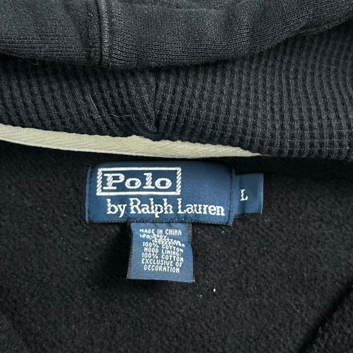 폴로 랄프로렌 블랙 후드집업   상품이미지5