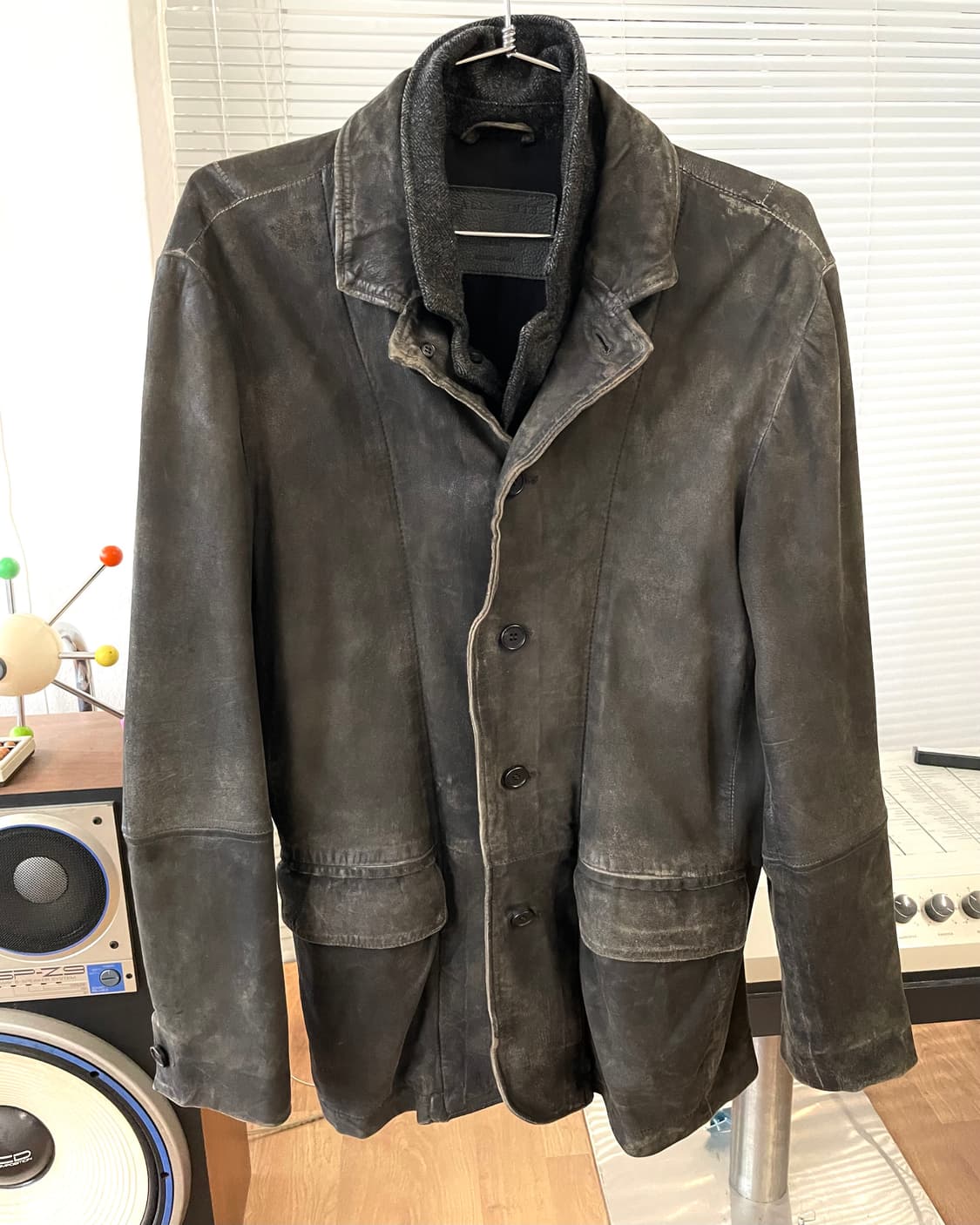 [L] AllSaints 올세인츠 도킹 레더 테일러드 자켓 상품이미지5