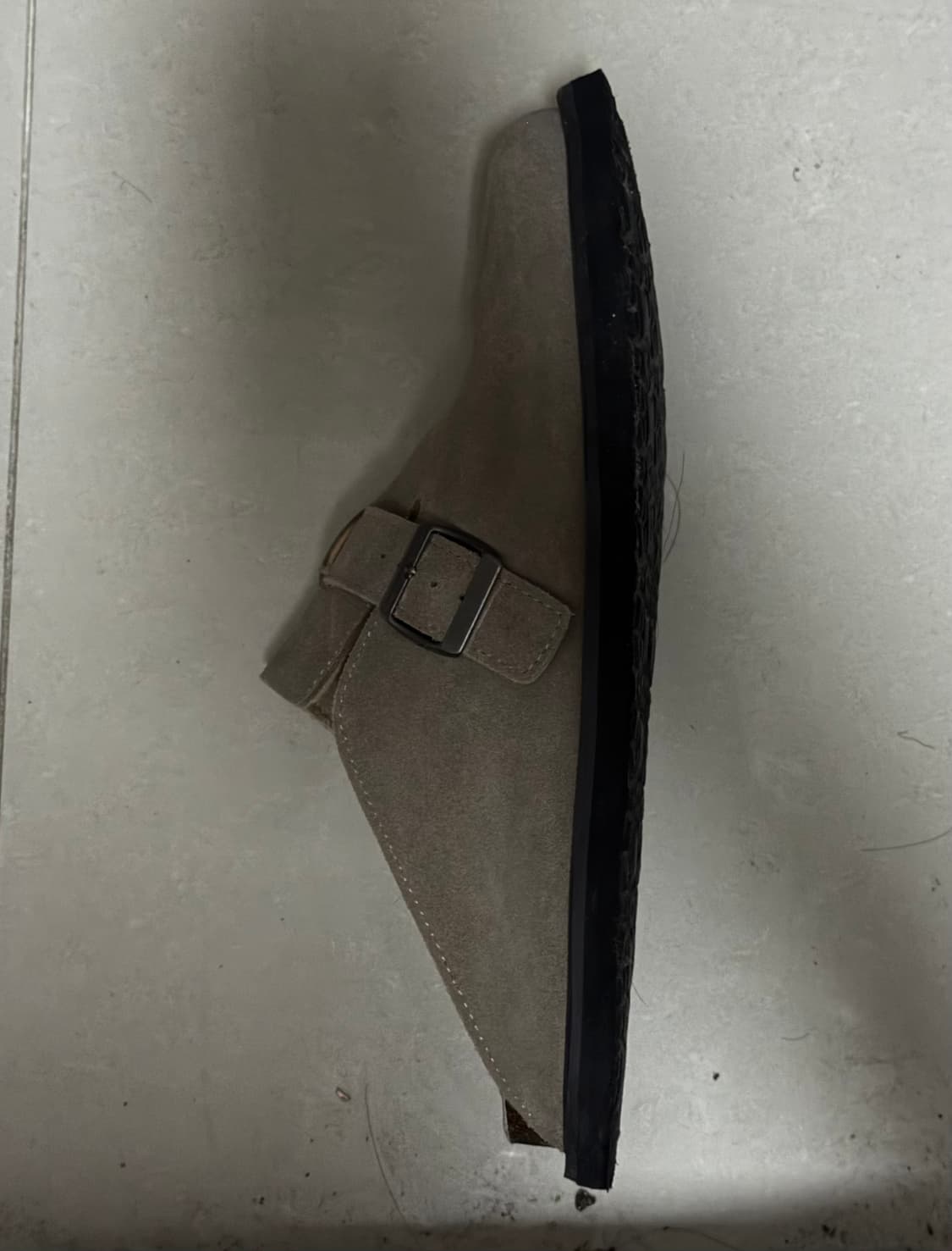 [Z9DY X SHOOPEN]오버솔 카우 스웨이드 버클클로그 290 상품이미지3