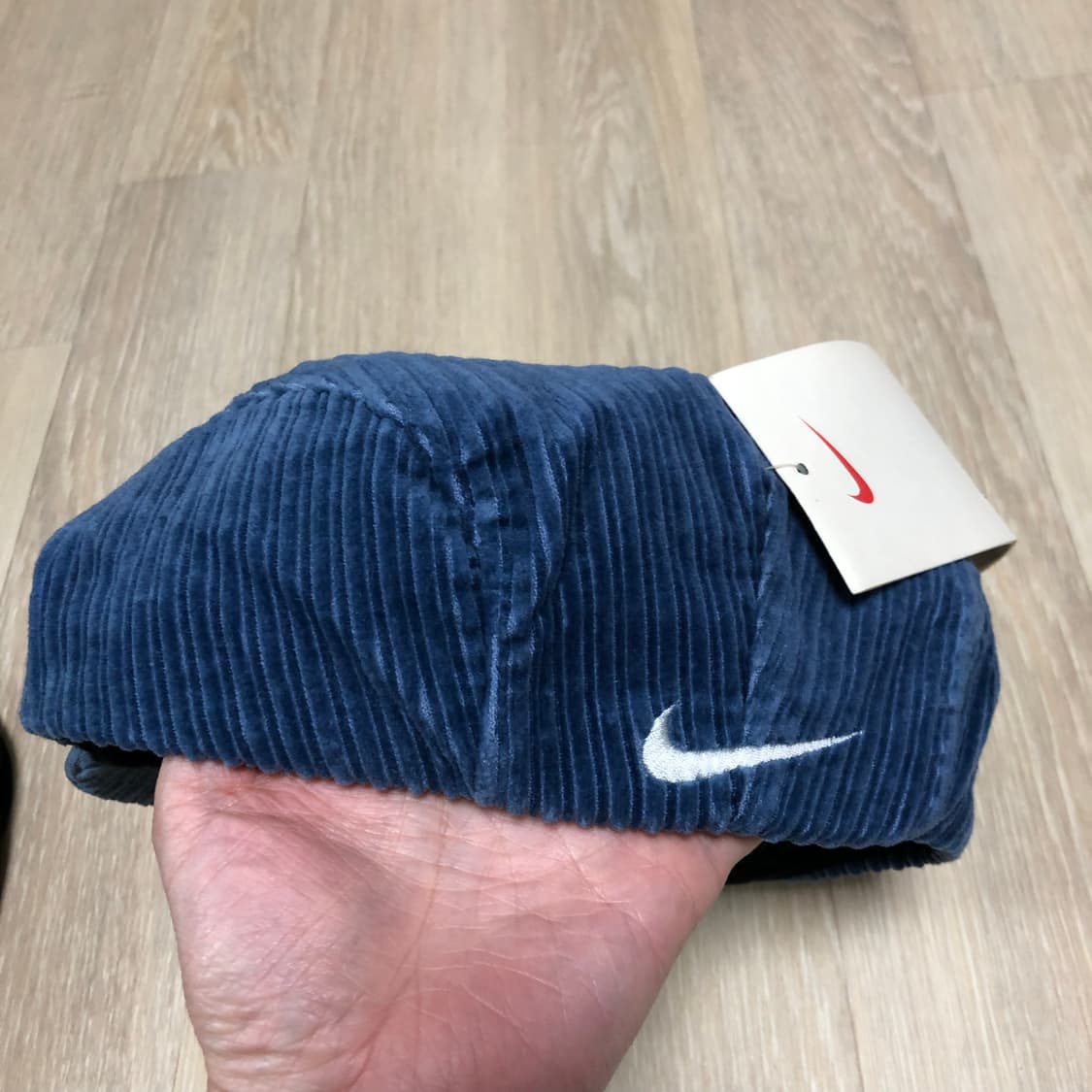 (L) 새상품 90's 나이키 NIKE 데드스탁 코듀로이 베레모 블루 상품이미지2