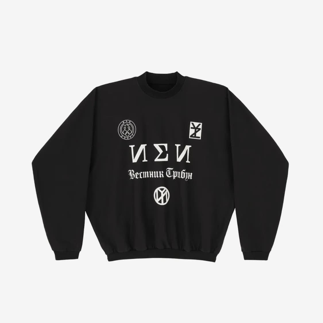 칸예 이지 SS-01 블랙 맨투맨 스웻셔츠 3 size 새상품 상품이미지1