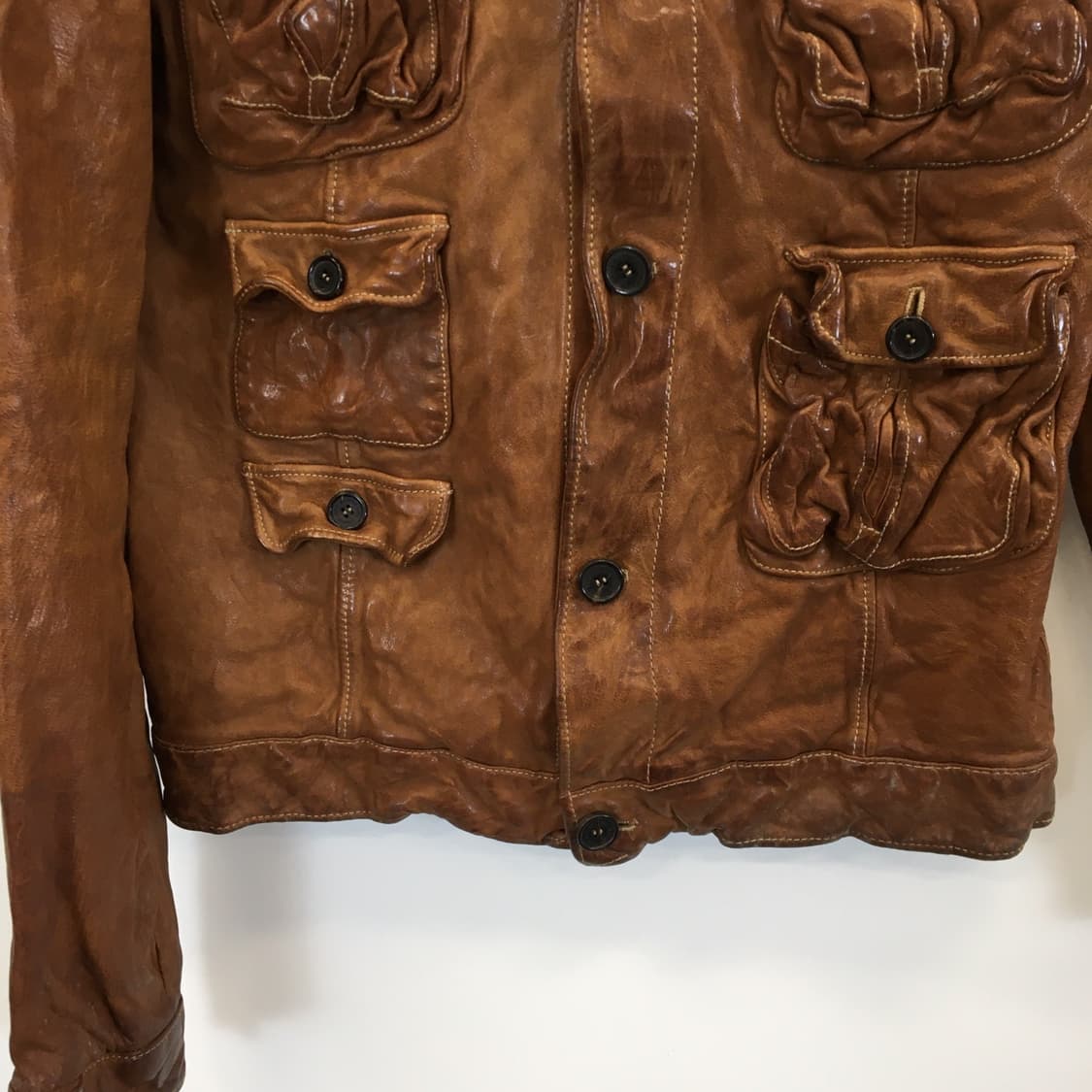 닐바렛 버팔로 쭈글이 자켓 S  상품이미지6