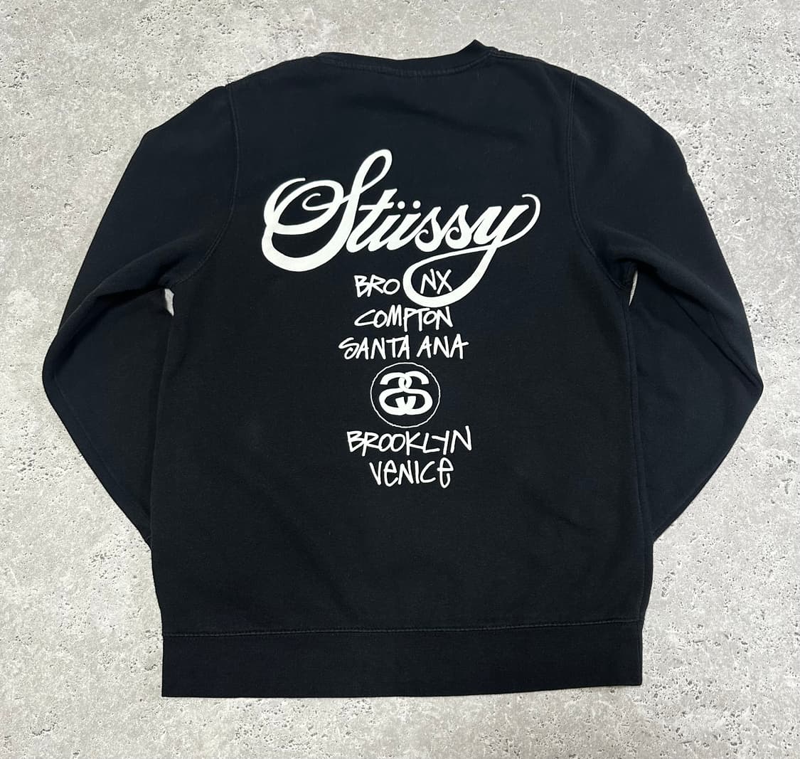 USA STUSSY 월드투어 맨투맨 /y15 상품이미지3