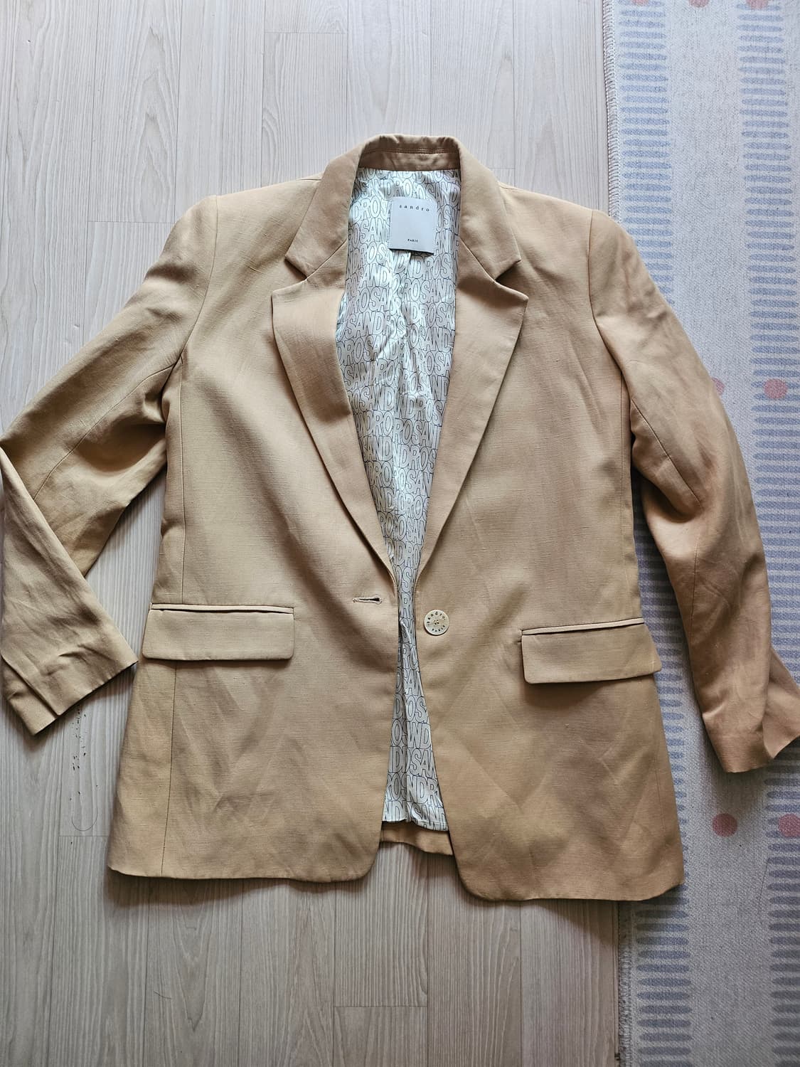 산드로 린넨혼방 여성 블레이저 자켓 상품이미지1