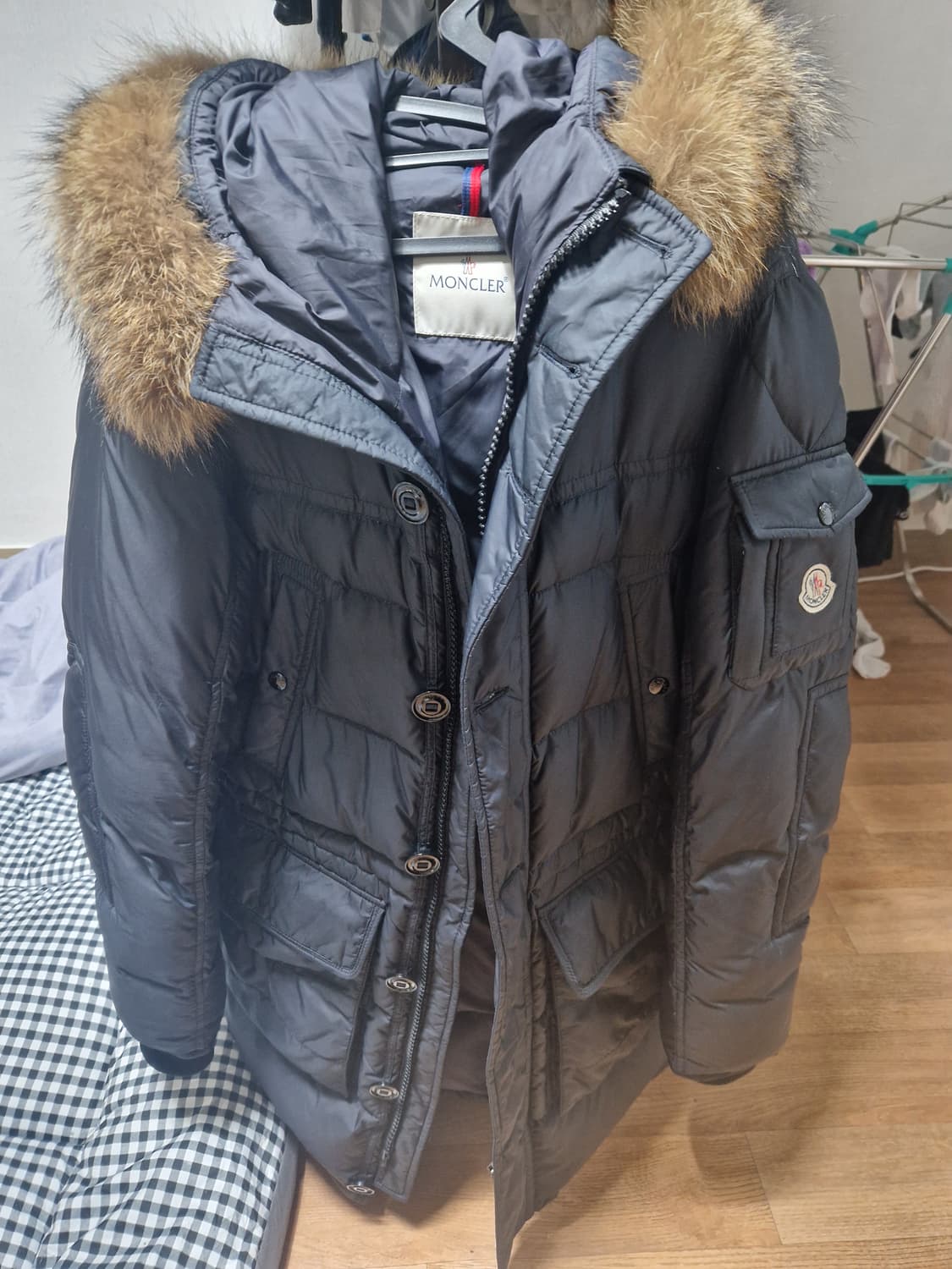 정품 몽클레어 아프톤 롱패딩 다크네이비 판매합니다. 상품이미지4