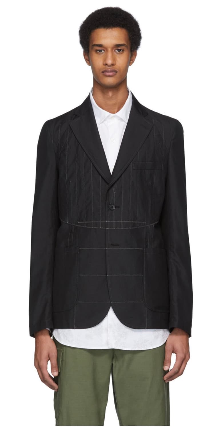 준야 와타나베 꼼데가르송 MAN 패턴 테일러드 자켓 AD2019 XL 상품이미지1