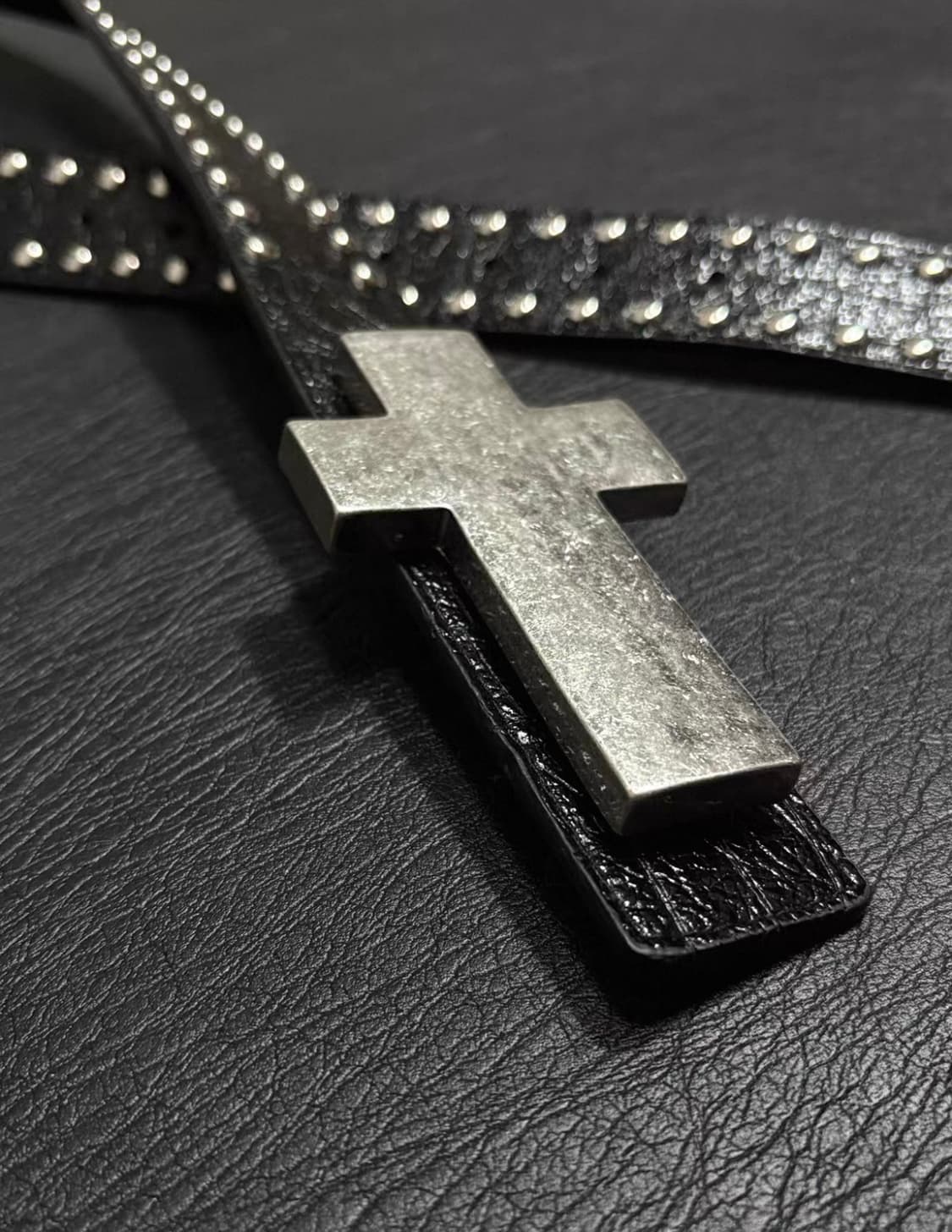 Gothic Cross Punk Leather Belt 상품이미지2