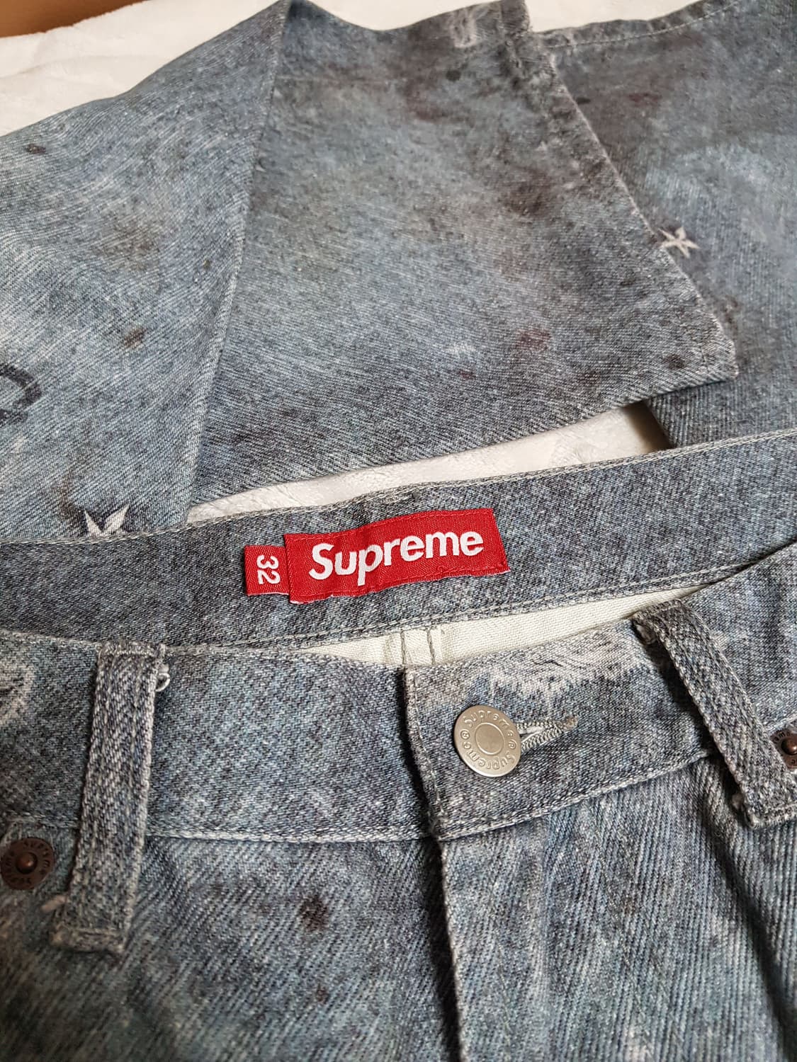 슈프림 HJR 트롱프뢰유 루즈핏 진 데님 팬츠 24FW 상품이미지5