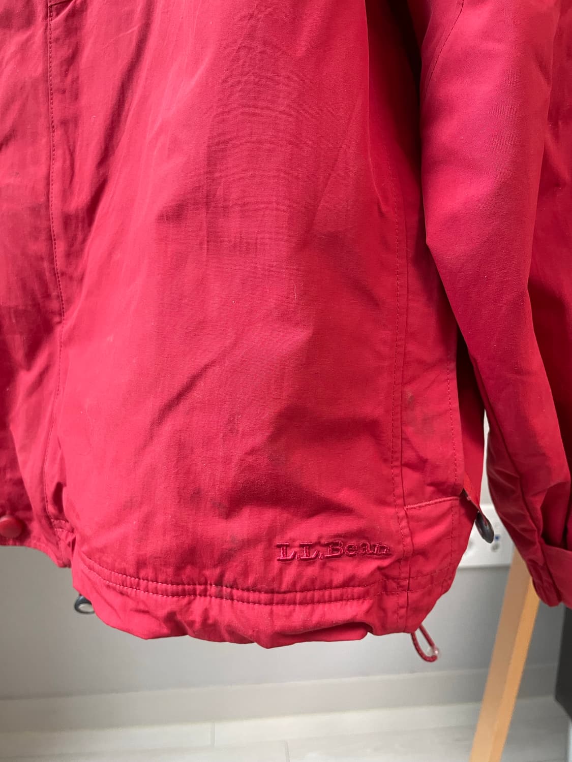 L.L.Bean 레드 나일론 바람막이 자켓 상품이미지6