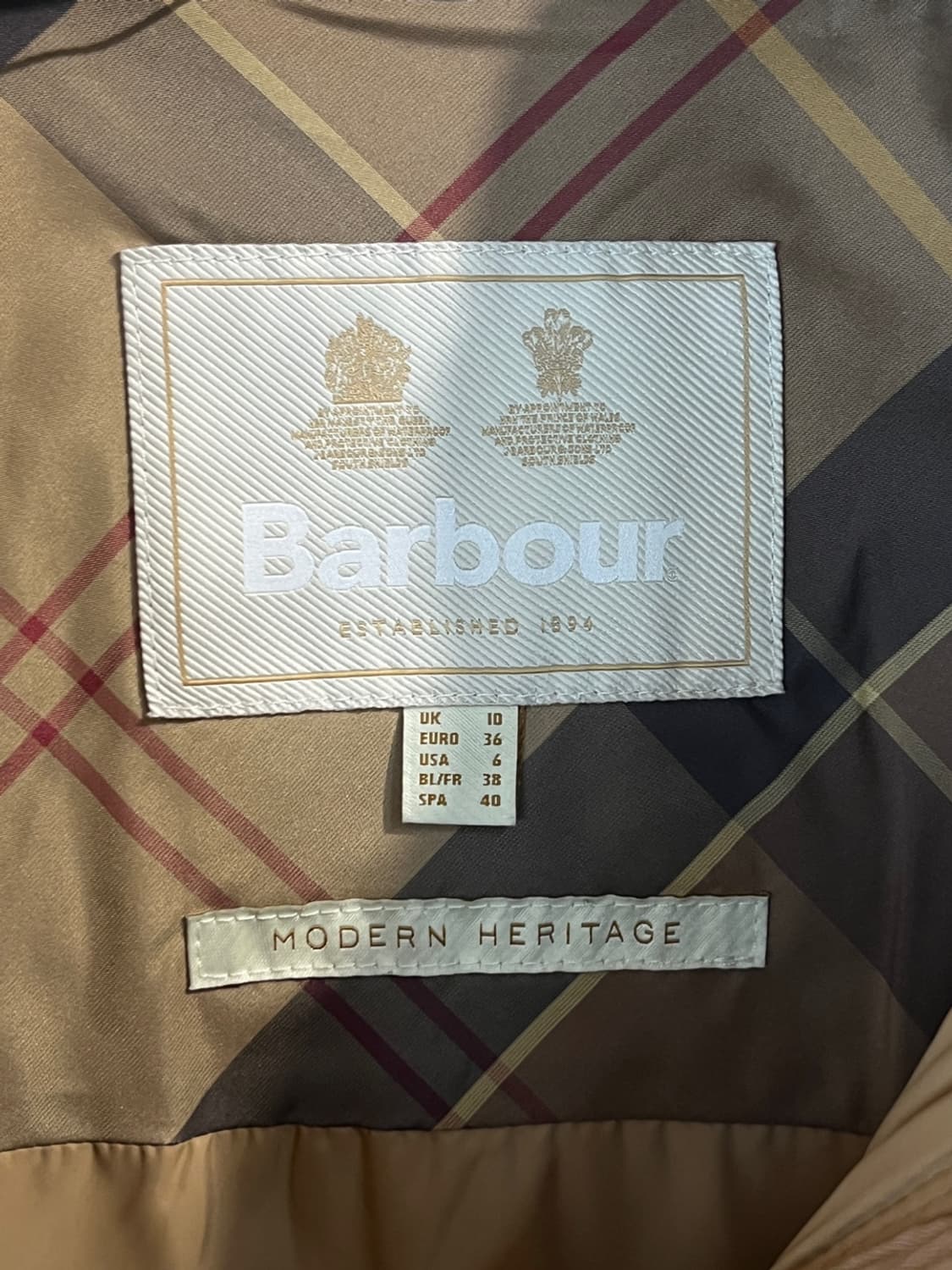 바버 다이아몬드 퀼팅 스탠드 카라 자켓 상품이미지7