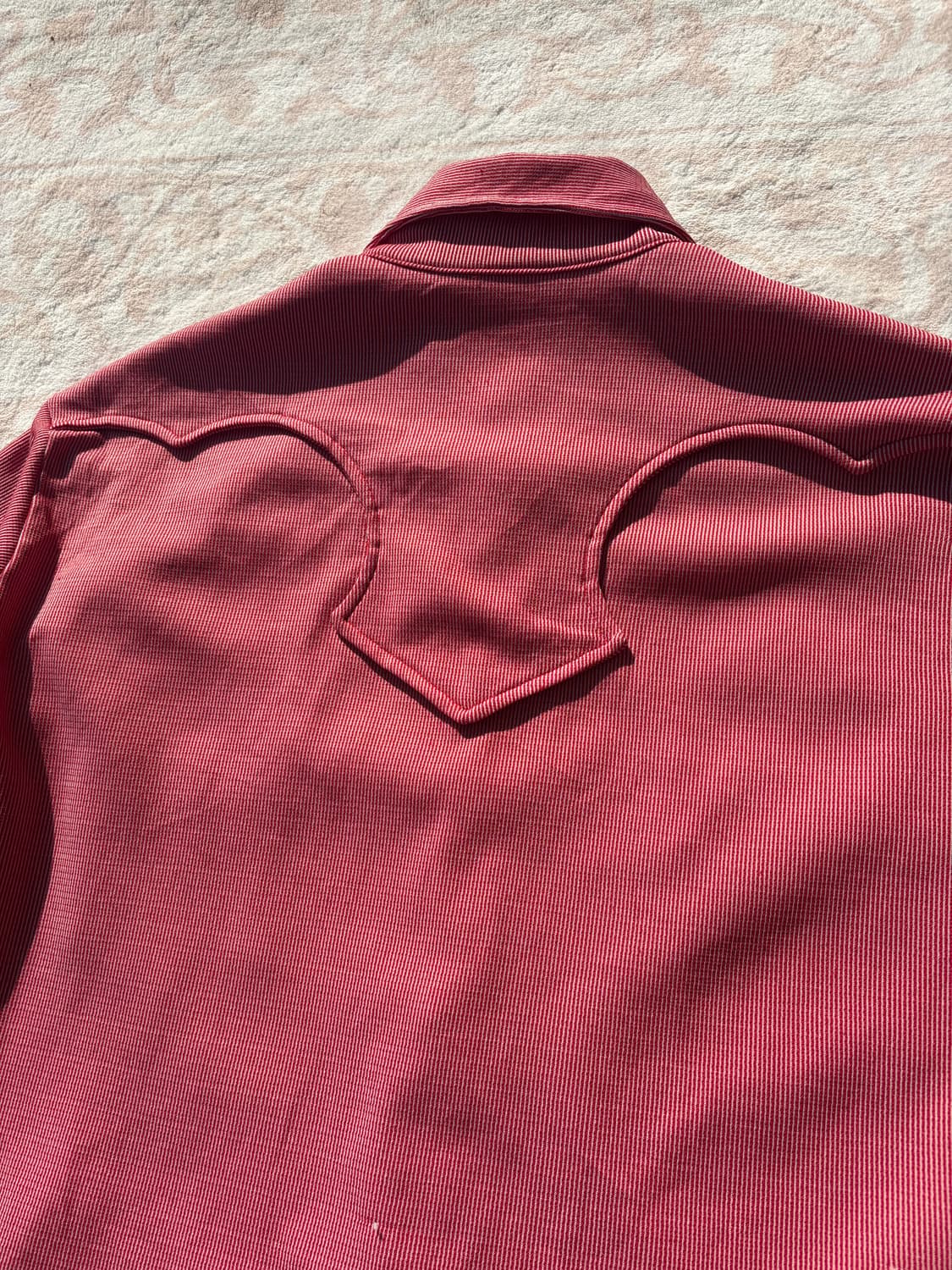 Vintage Red Hickory Stripe Western Shirt 상품이미지8