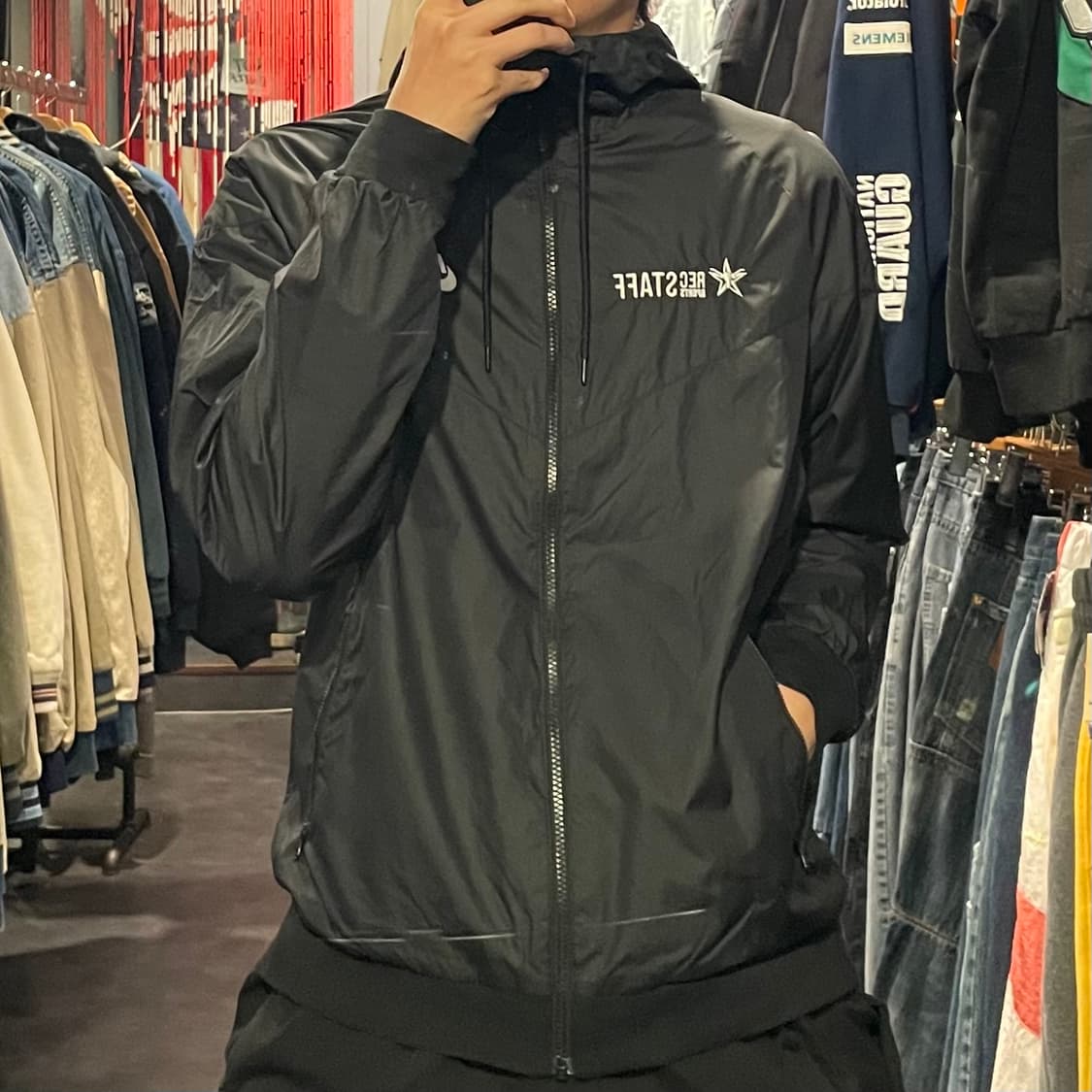 [IM] nike 나이키 블랙 바람막이(후드O) 상품이미지4