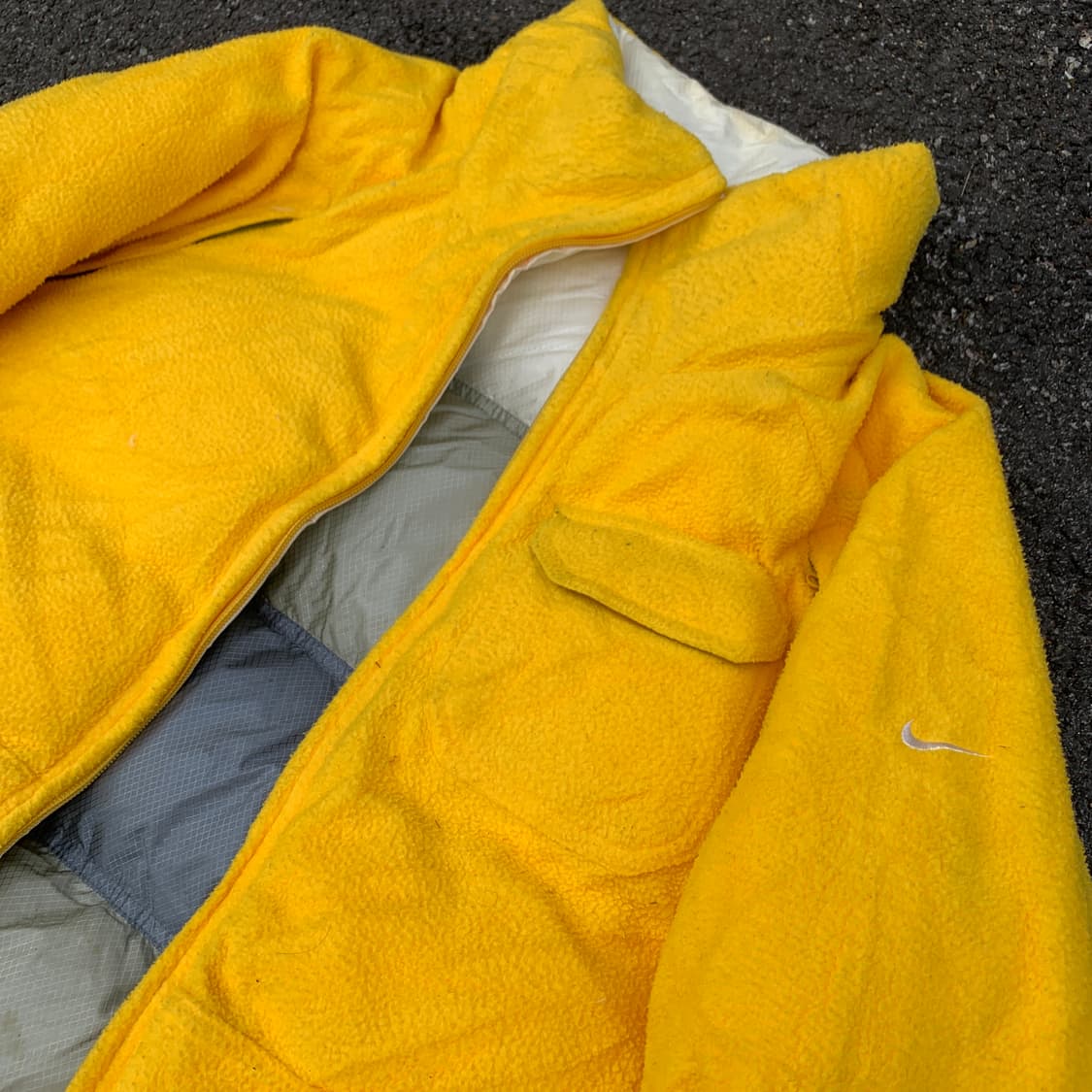 00s 나이키 리버시블 양면 후리스 덕다운 올드스쿨 패딩 XL 상품이미지7