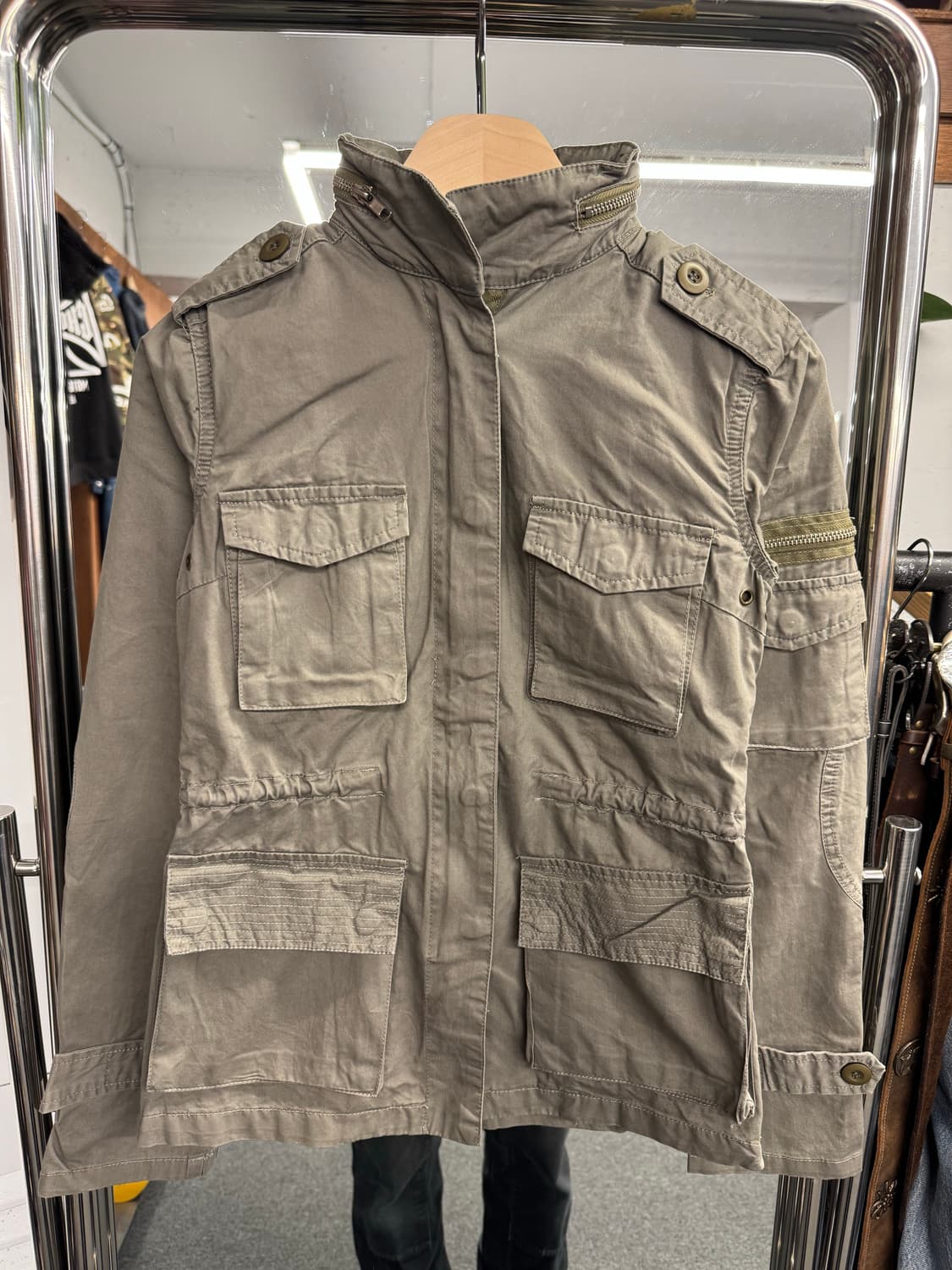 빈티지 밀리터리 여성 자켓 상품이미지1