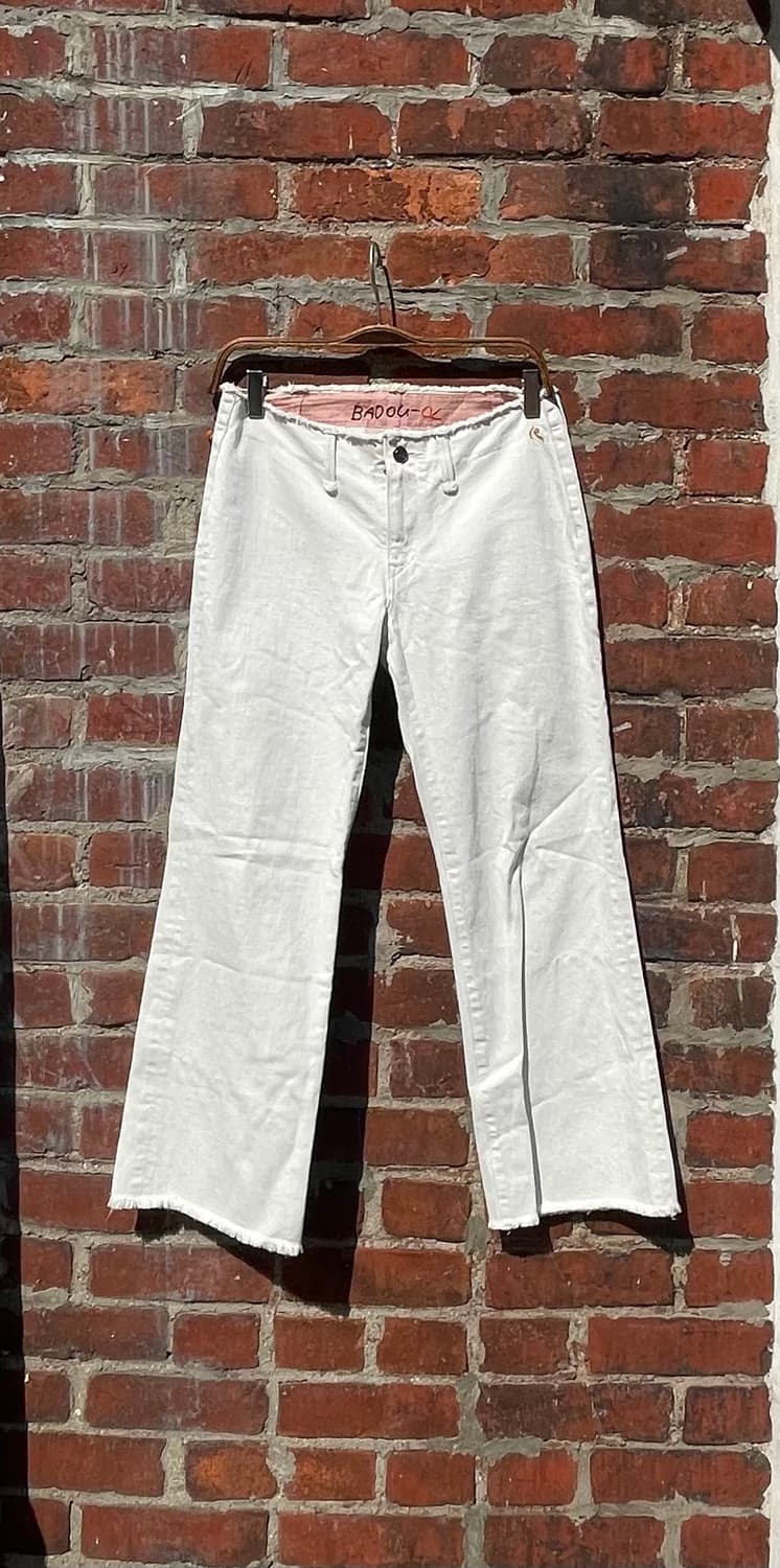 희귀 (Badou-R)45RPm컷오프화이트데님 상품이미지1