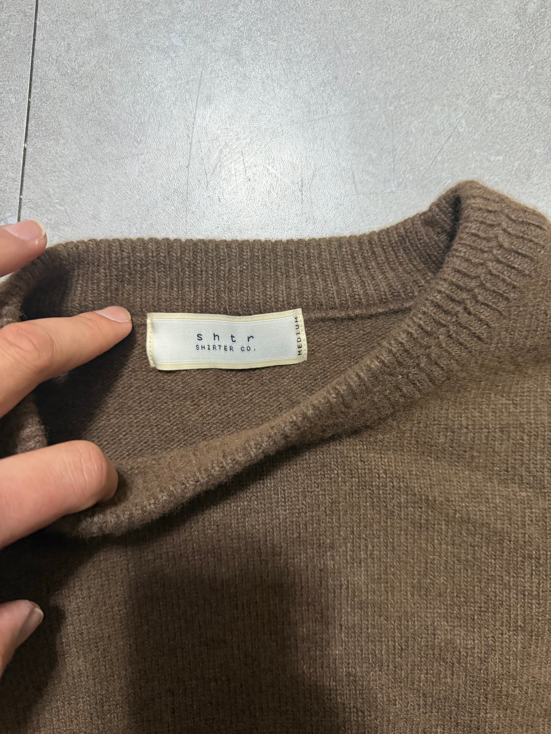 SHTR [셔터]  브라운  헤비 울  빈티지 니트  95size 상품이미지2