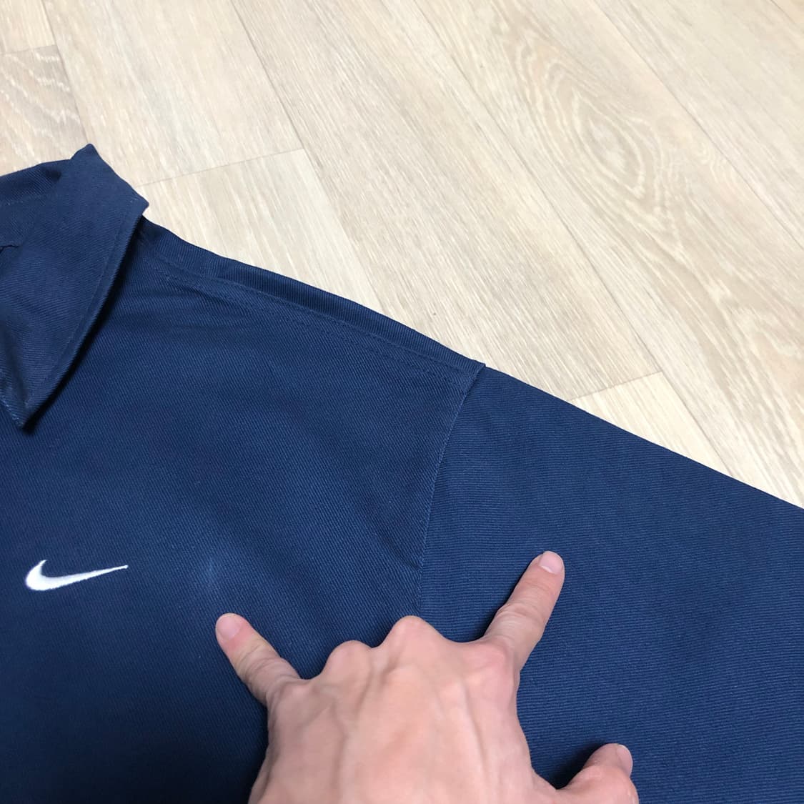 (M) 새상품 나이키 NIKE SB 경량 스케이트보딩 드리즐러자켓 네이비 상품이미지4