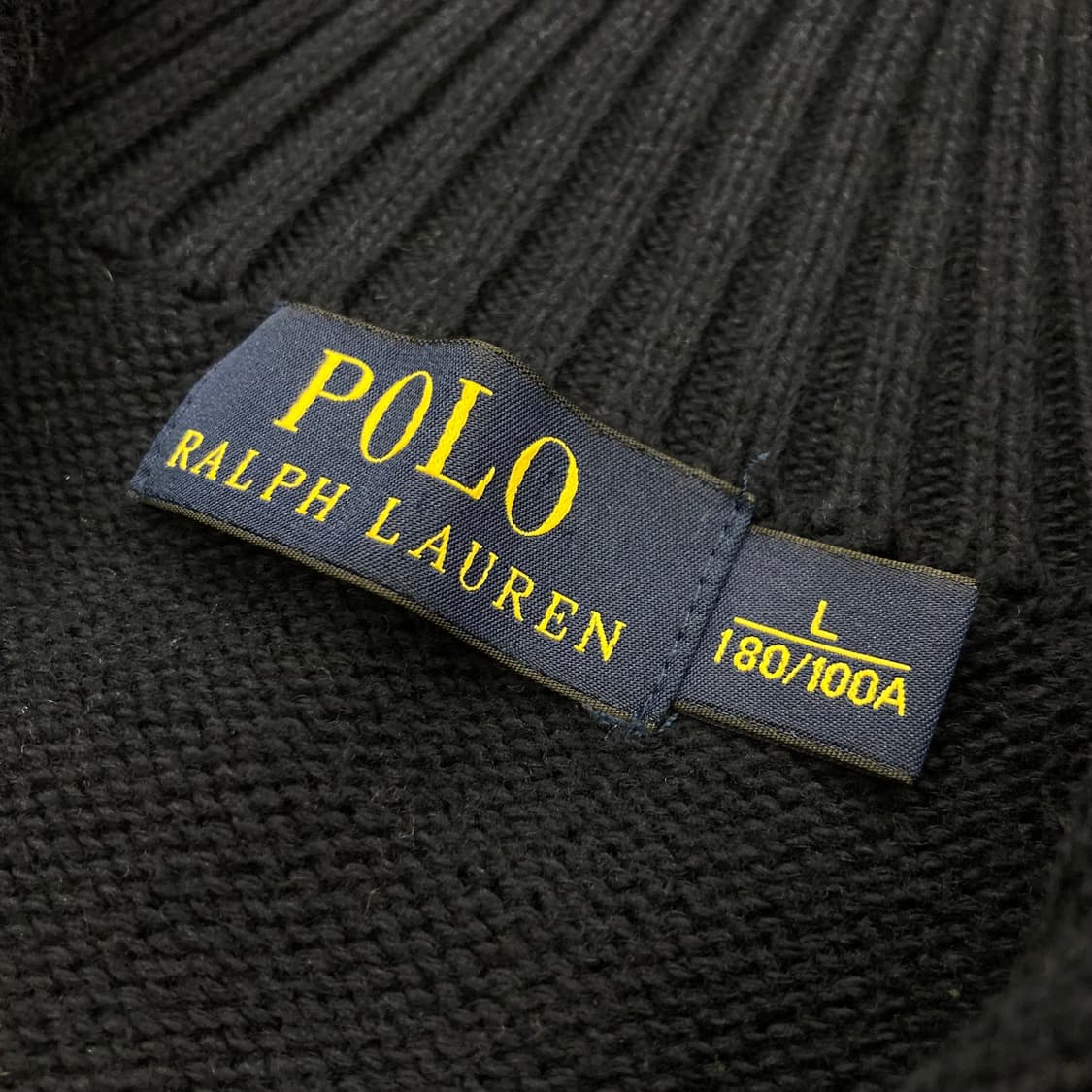 폴로랄프로렌 신형탭 네이비 버튼 카라 코튼 니트 상품이미지5