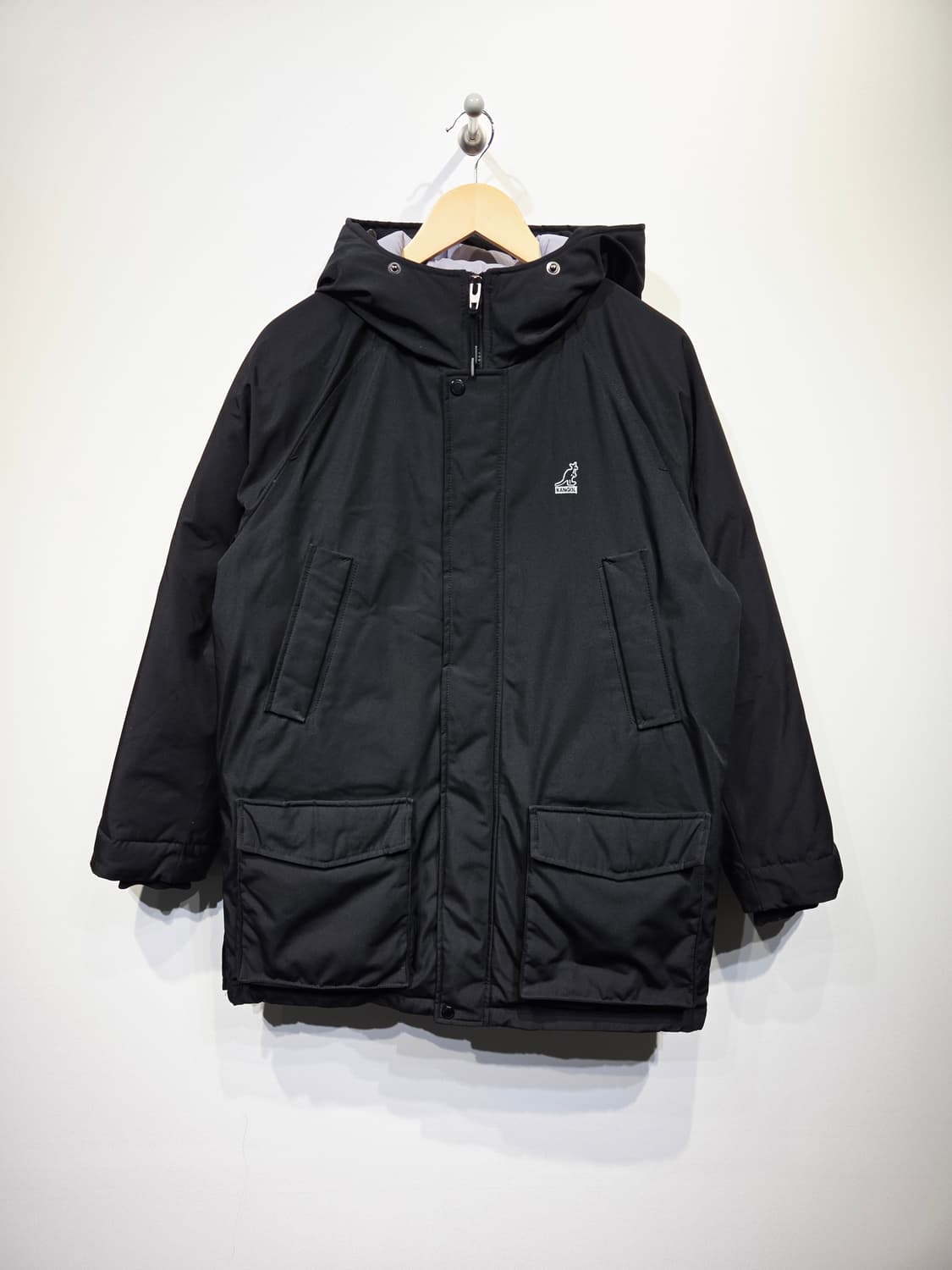 캉골 덕다운 블랙 야상 패딩 상품이미지2