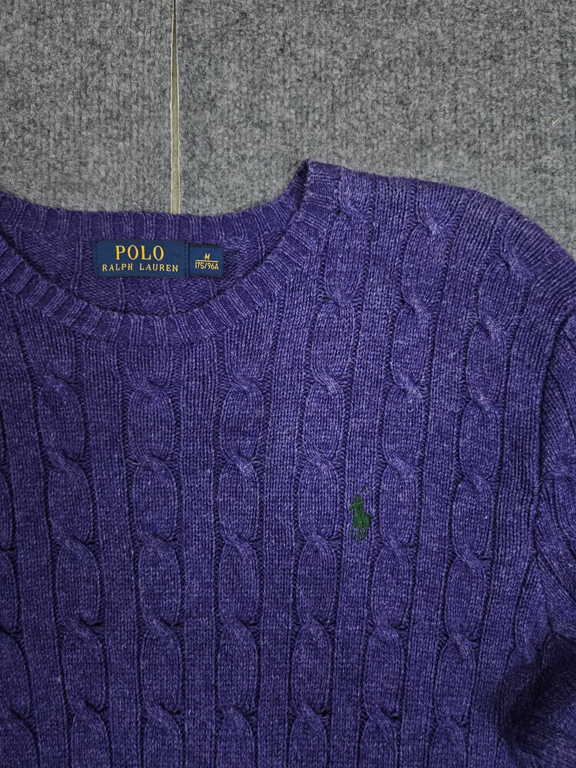 폴로 랄프로렌 실크 케이블 라운드 니트 급처 상품이미지2