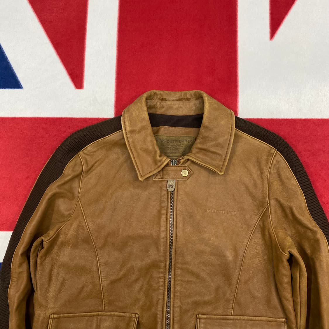 빈티지 소가죽 자켓 90 상품이미지3