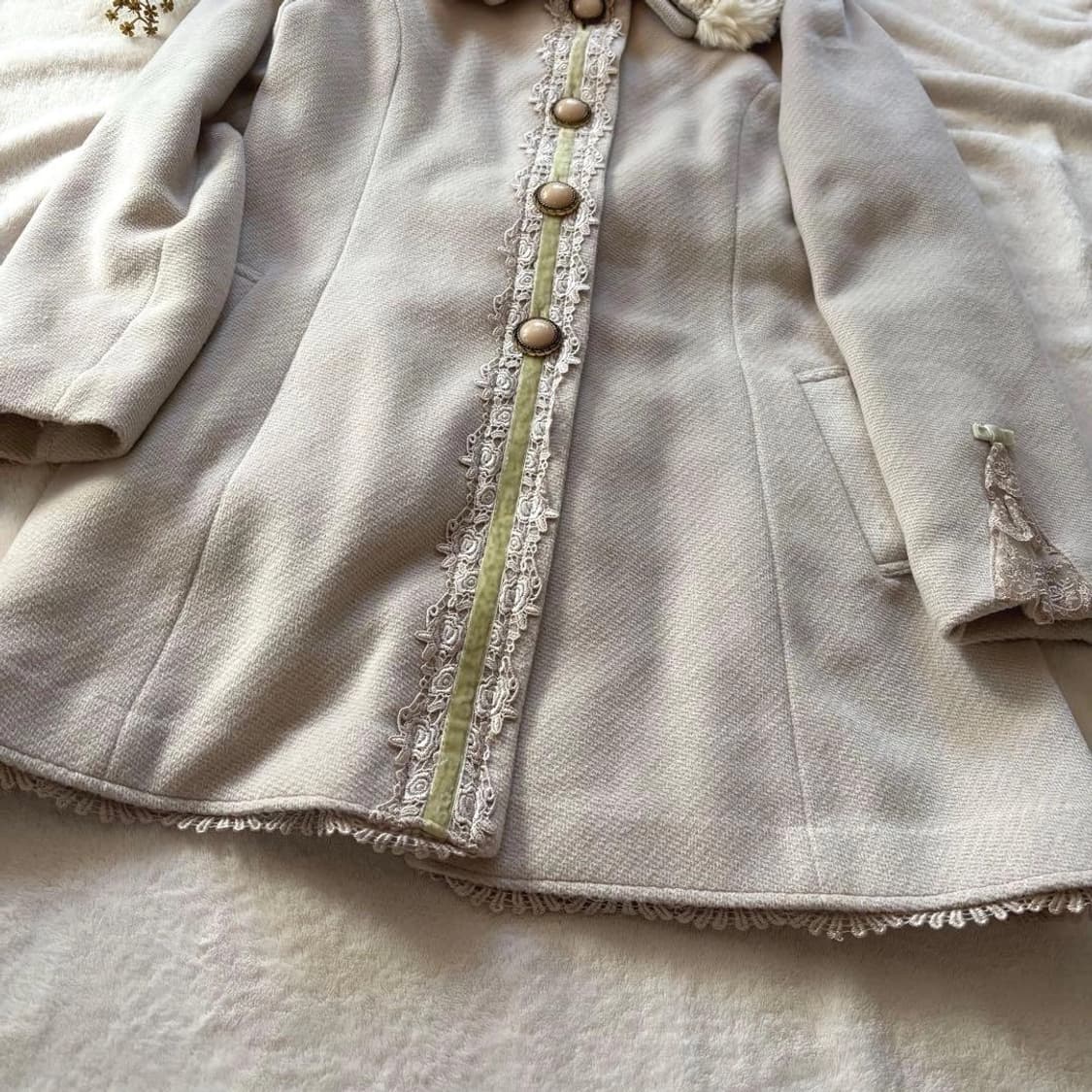 엑시즈팜 히메갸루 라벤더 코트 라떼갸루 빈티지 짜잔씨 상품이미지3