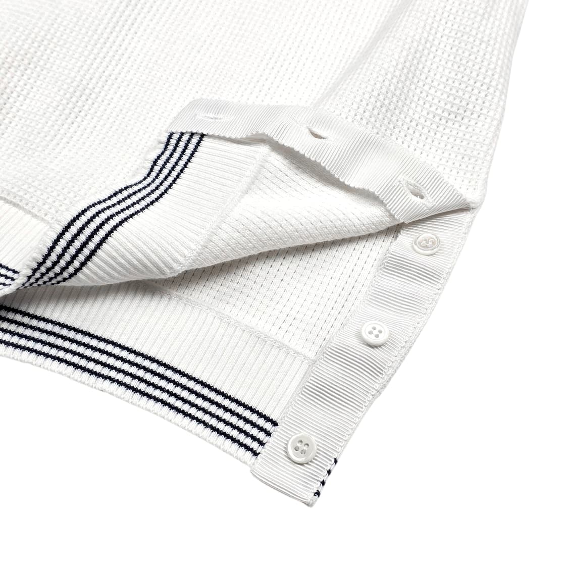 톰브라운 오픈 와플 스티치 반팔 카라티셔츠 상품이미지4