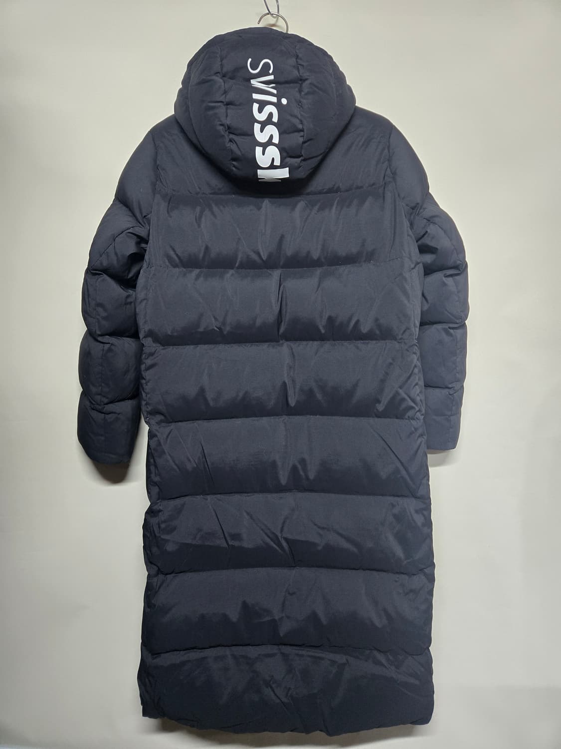 데상트 스위스 스킴팀 덕다운 롱패딩 블랙 M 상품이미지2