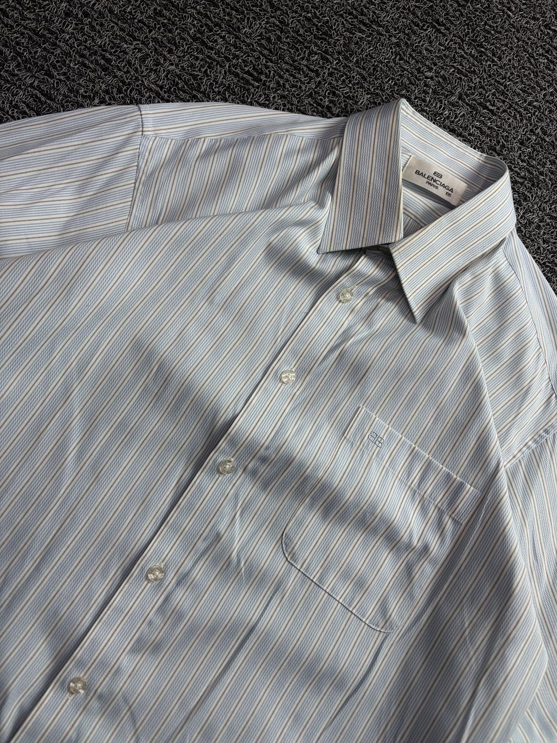 90s 발렌시아가 아카이브 스트라이프 셔츠 3933 상품이미지3