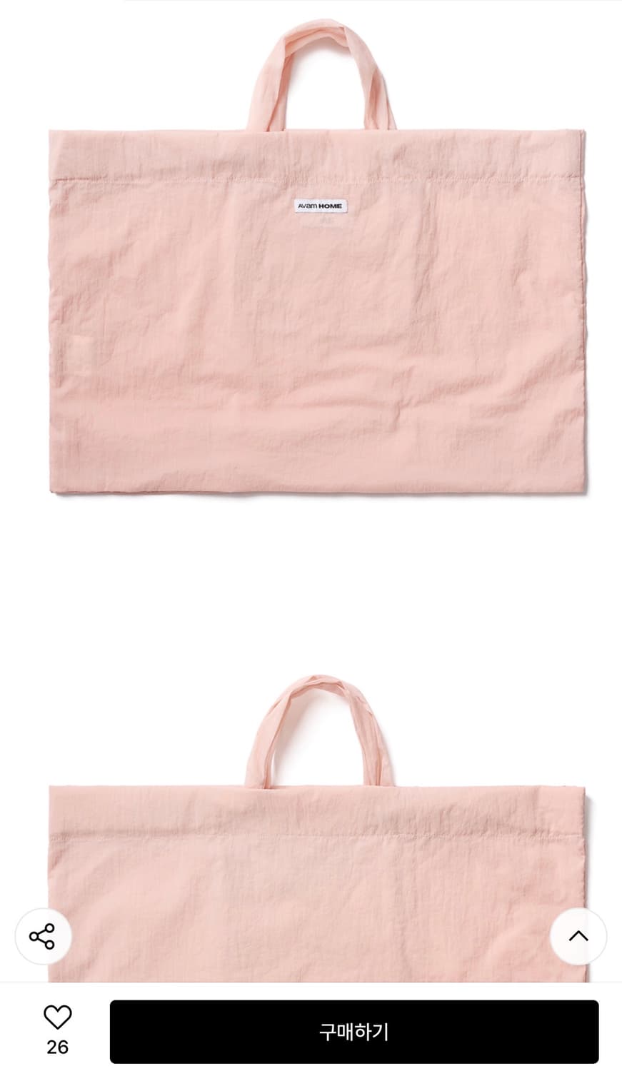 아밤홈 썸머 에코백 새상품 핑크 (79000원) 상품이미지3