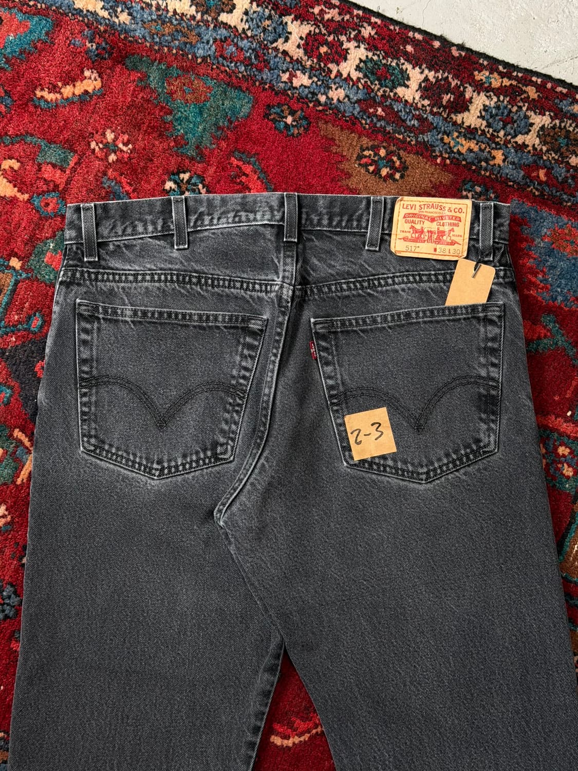 00's 빈티지 리바이스 517 블랙 부츠컷 리바이스 플레어진 상품이미지7