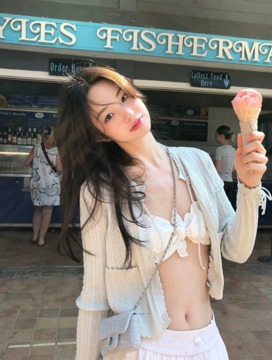 [새상품] 더바넷 nellia ribbon cardigan mint 상품이미지1